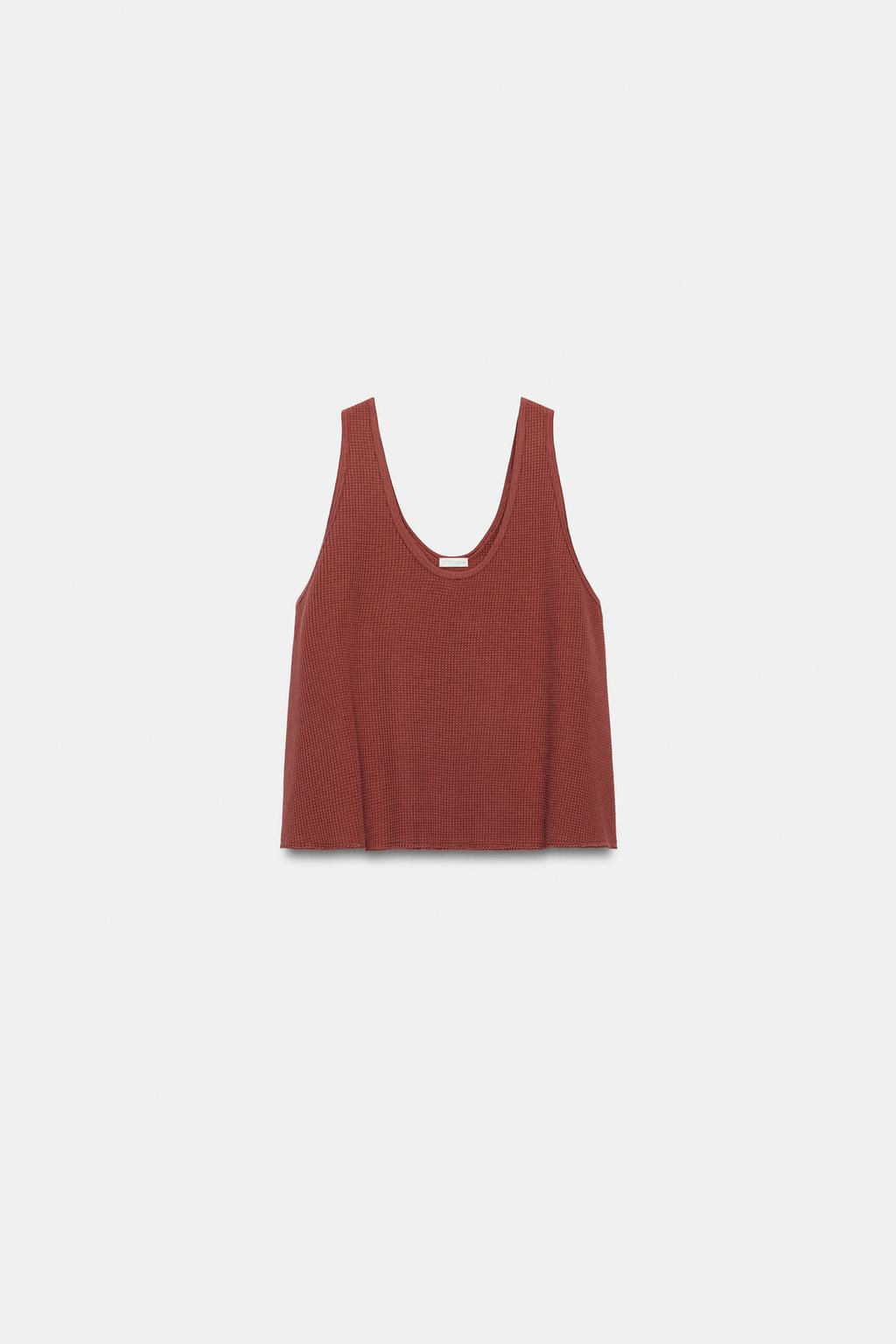 STRUCTURED STRAPPY TOP - Zara фото 5
