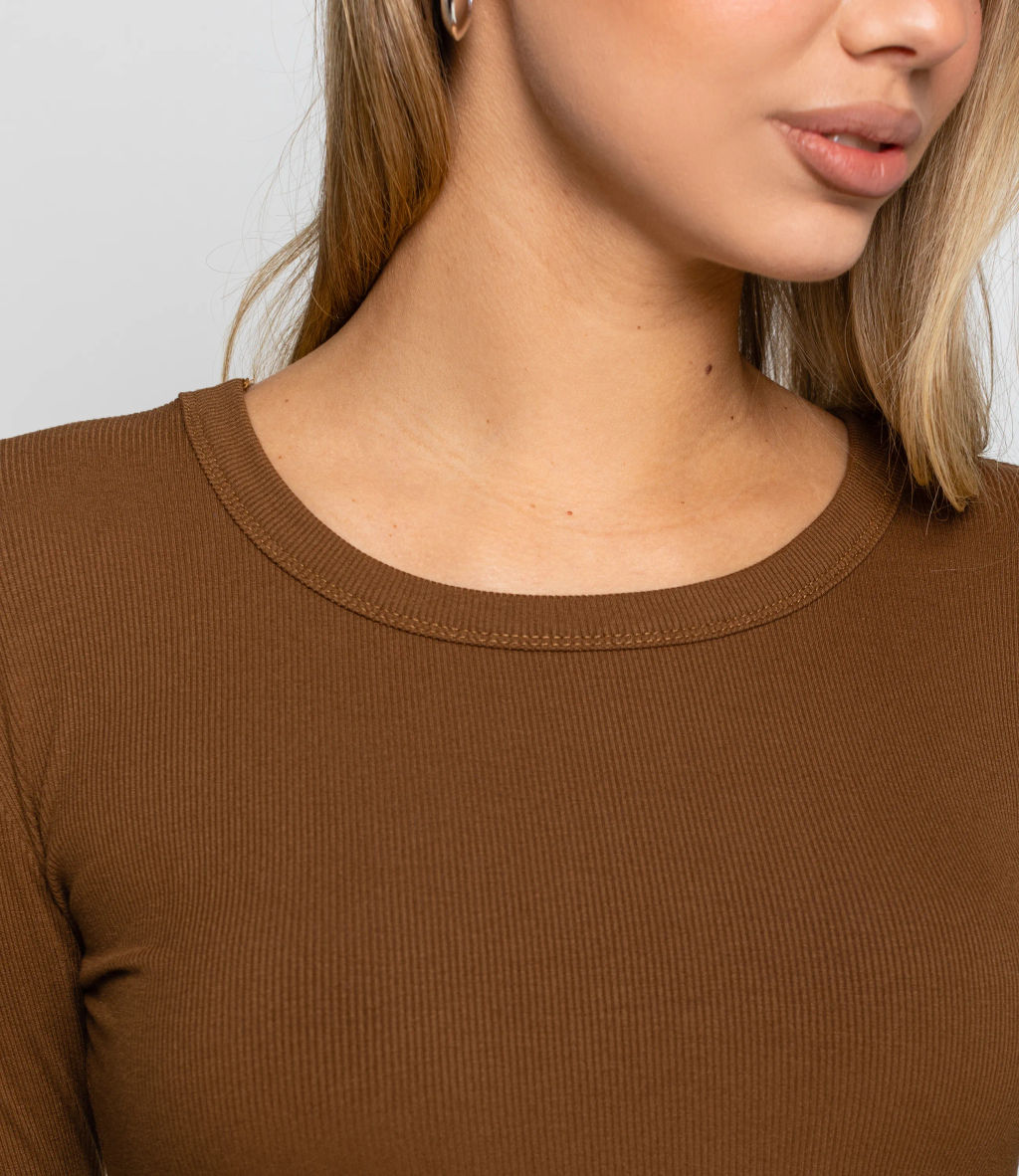 Лонгслив #КТ6889 (1), коричневый - Dommod фото 5