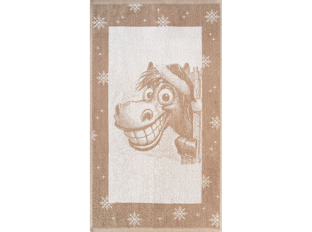 Полотенце махровое 6с103.512ж2 Hello конь (лен3) 50х90см