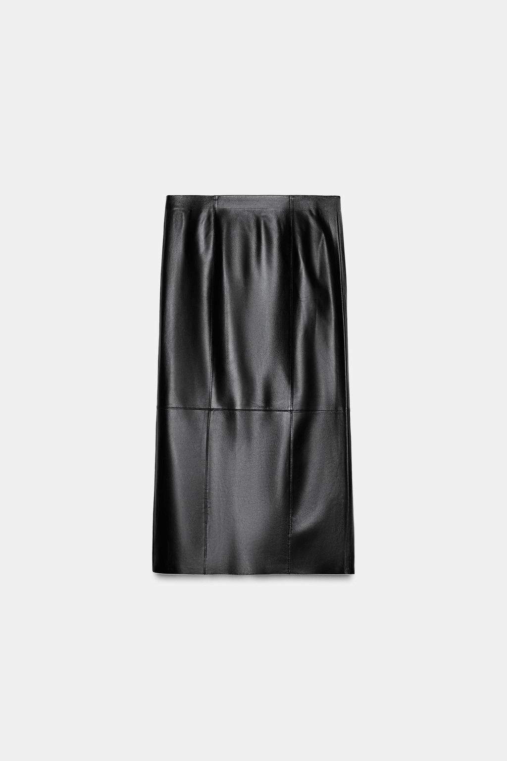 ZW COLLECTION LIMITED EDITION 100% LEATHER SKIRT - Zara фото 3