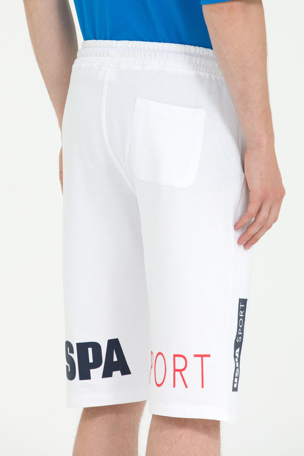 Мужские белые вязаные шорты - U.s. polo assn фото 7