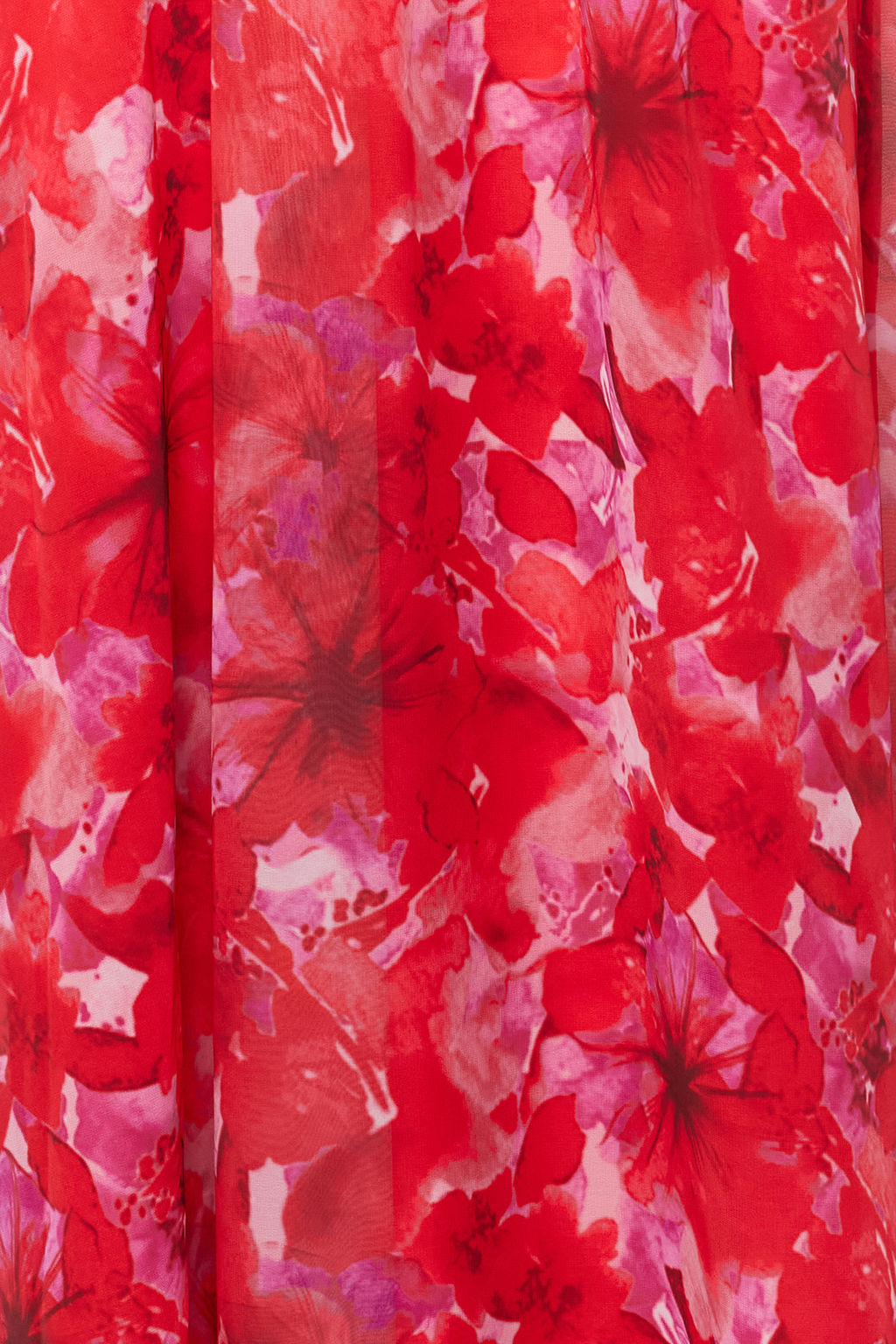 TRENDYOLMILLA Cok Renkli A-Kesim Cicek Desenli Derin V Yaka Dokuma Uzun S?k Abiye Elbise TPRSS24AE00096  фото 5