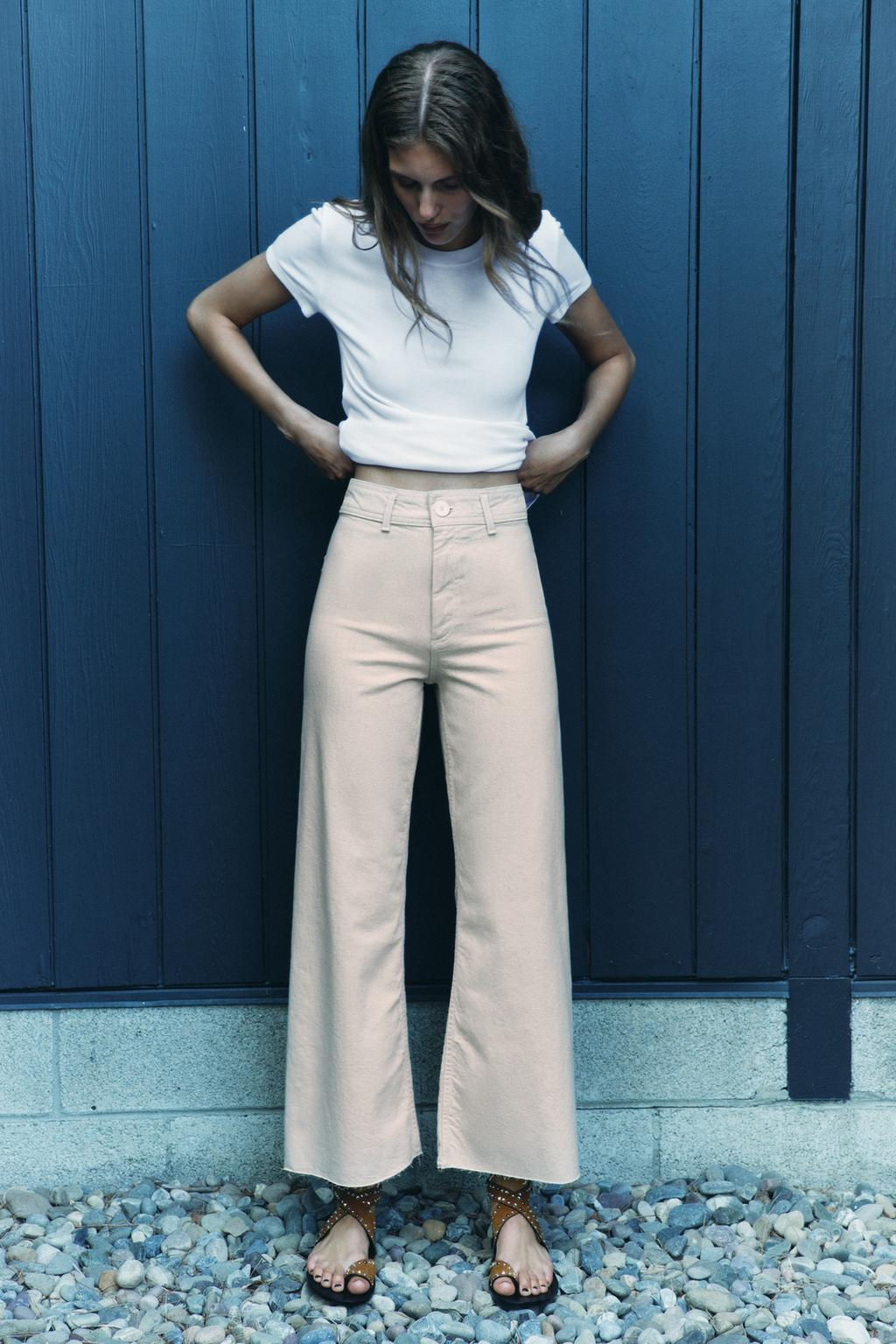 ZW COLLECTION HIGH-WAIST WIDE-LEG JEANS - Zara фото 27