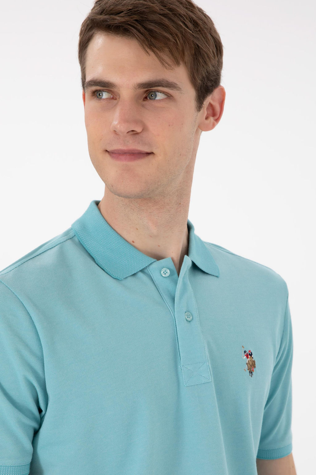 Мужская мятная базовая футболка Неожиданная скидка в корзине - U.s. polo assn фото 2