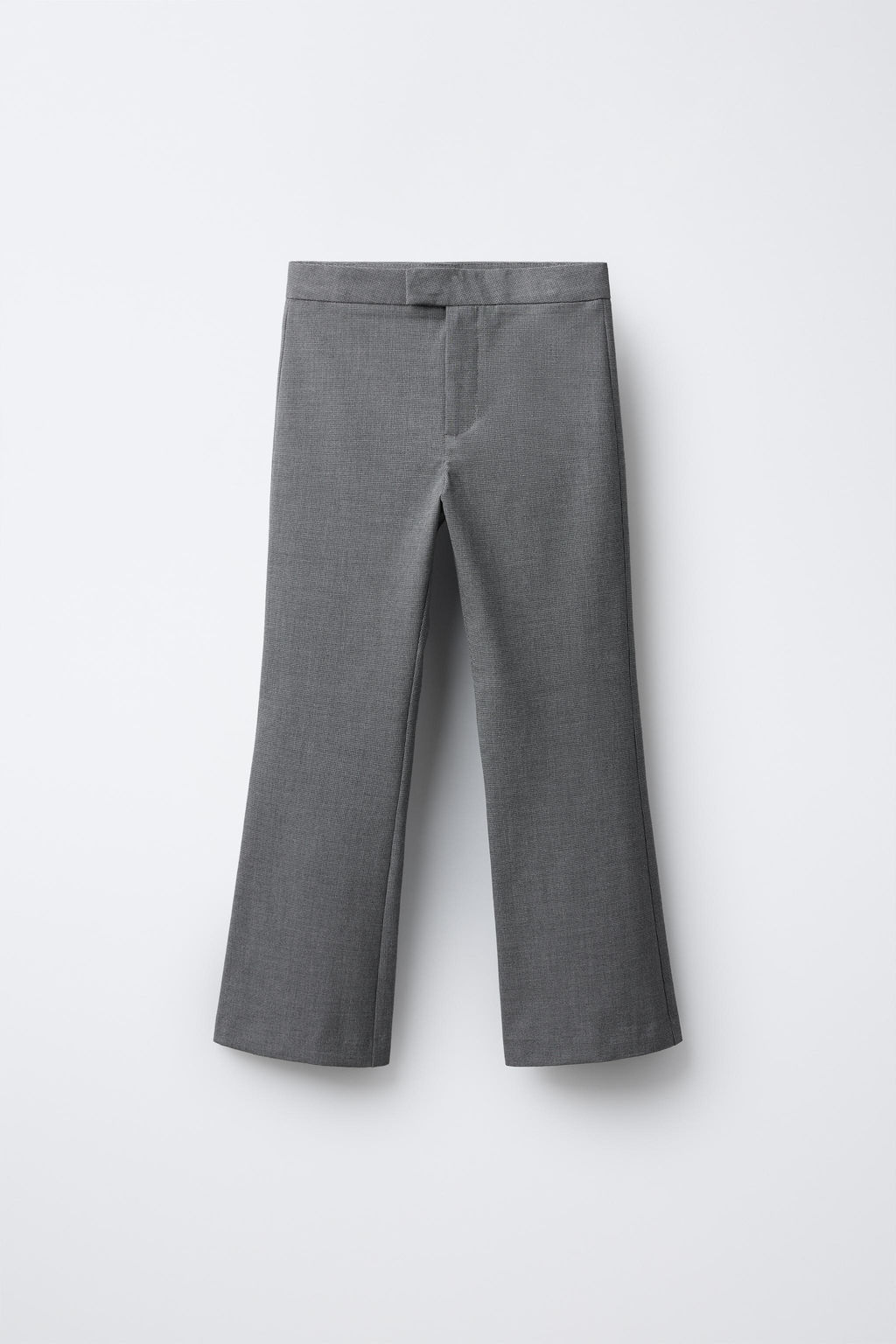 HERRINGBONE FLARED TROUSERS