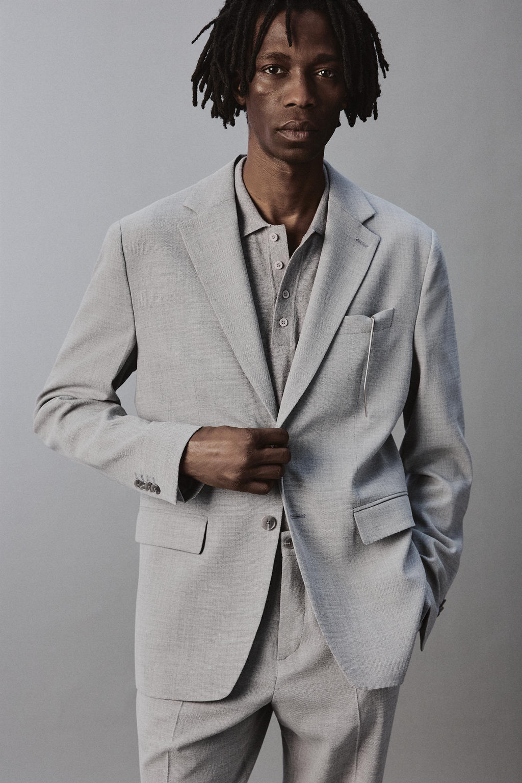 BLAZER TRAJE ESTRUCTURA / Gris claro - Zara фото 5