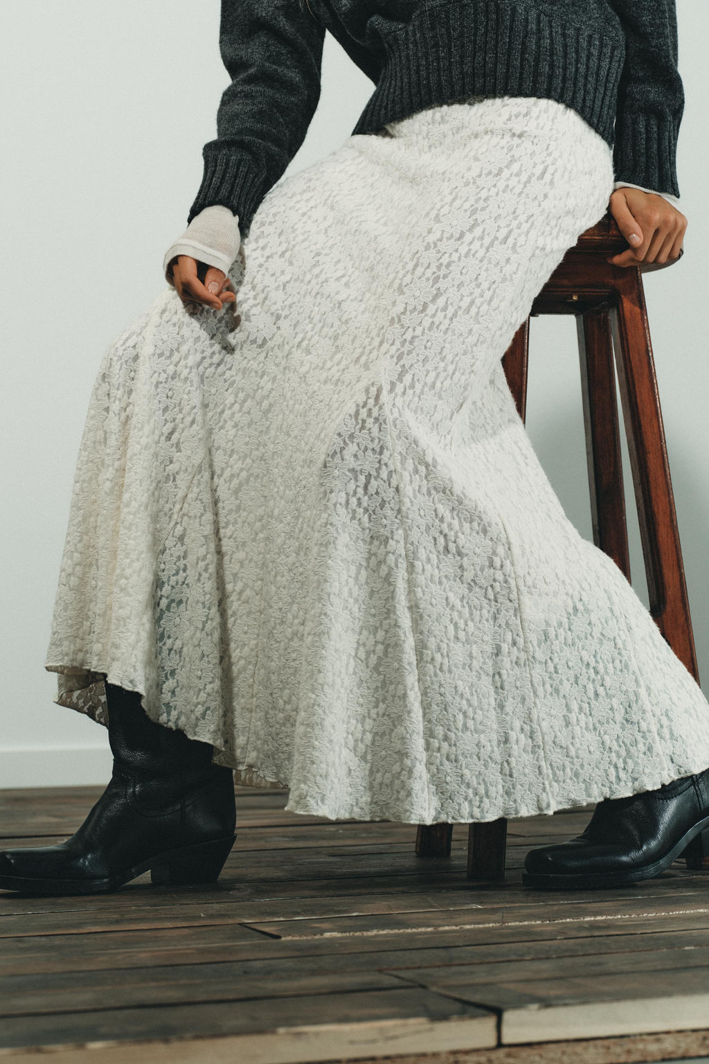 SOFT TOUCH LACE SKIRT - Zara фото 4