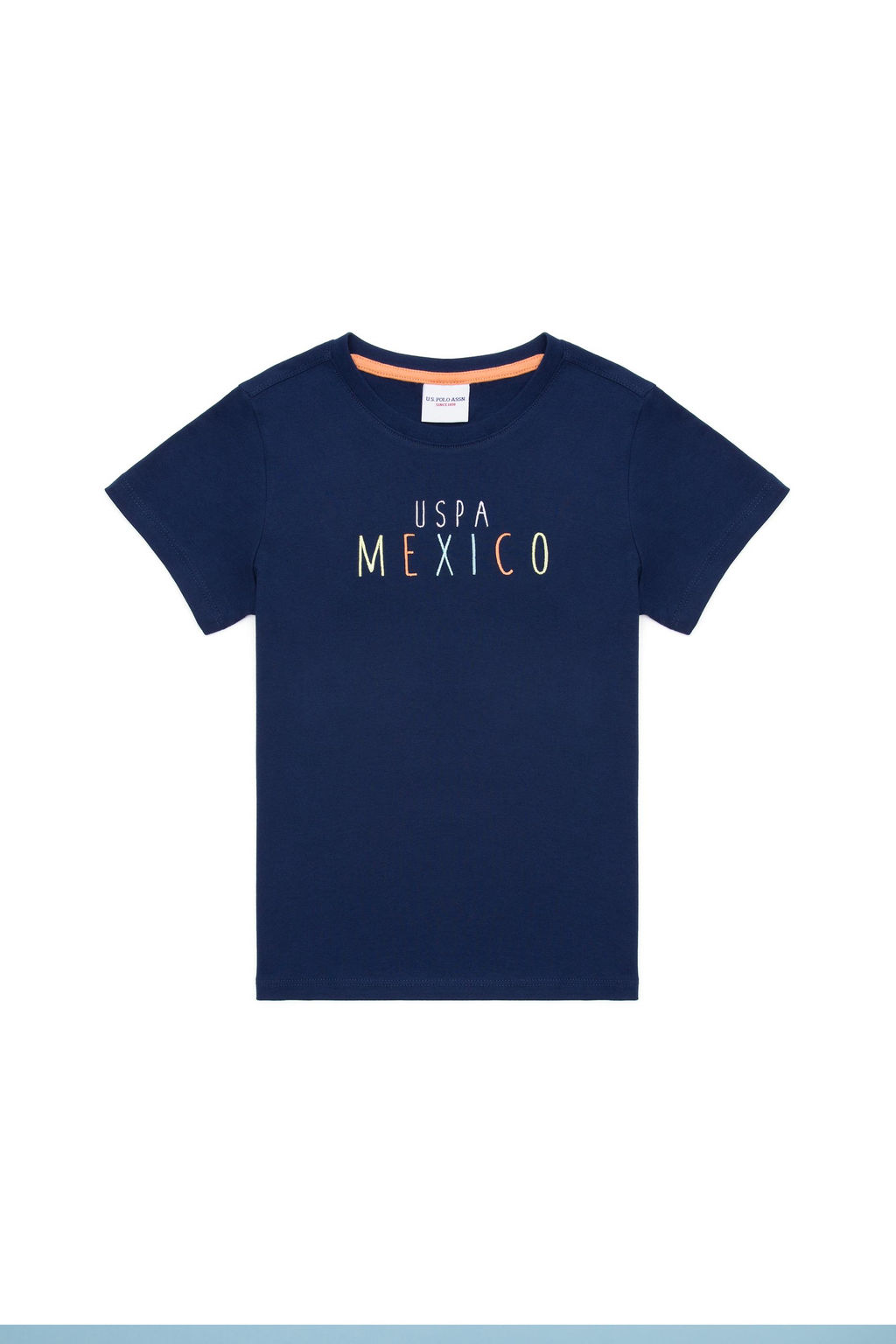 Темно-синяя футболка для мальчиков с круглым вырезом - U.s. polo assn фото 2