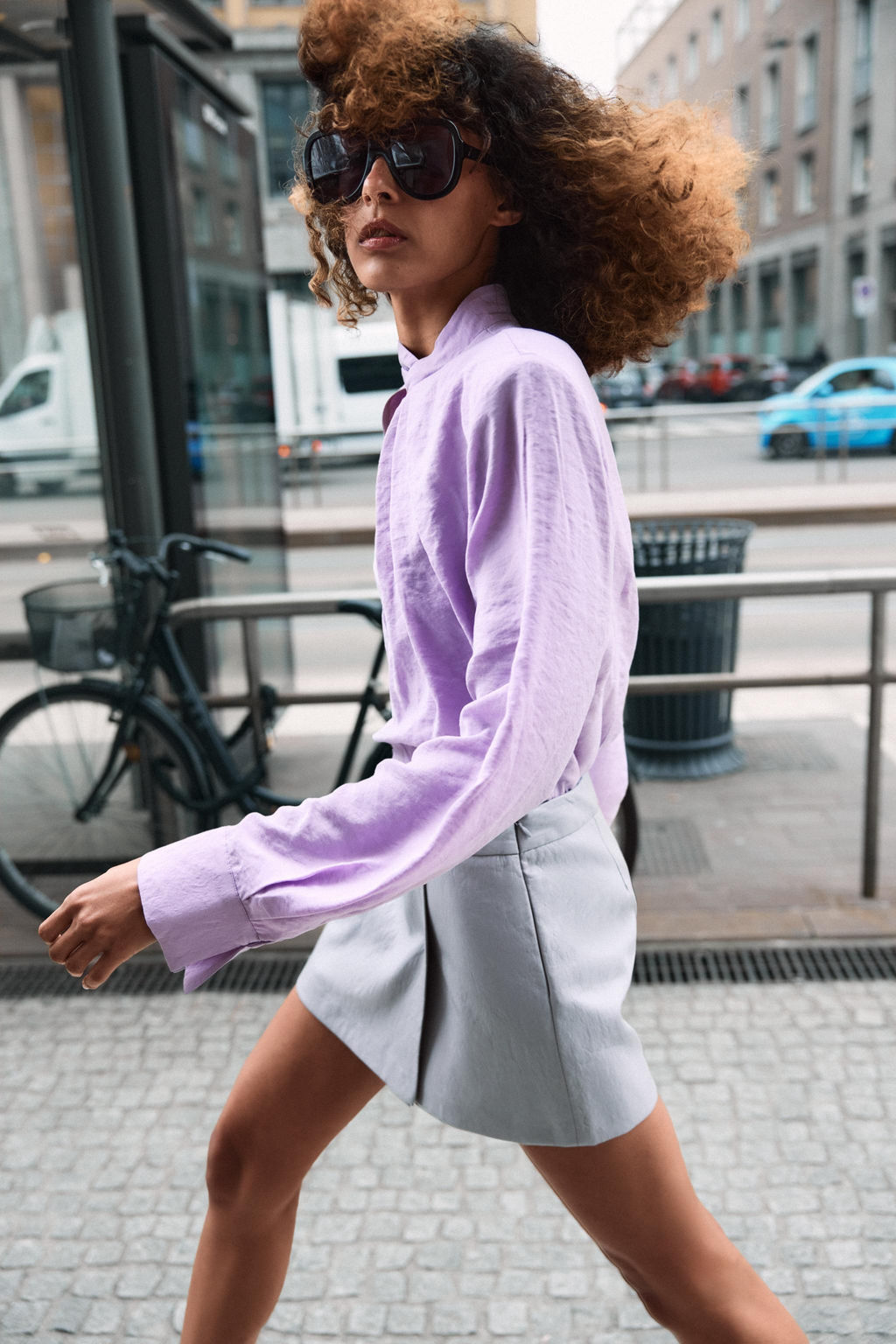 BLUSA FLUIDA HOMBRERAS / Malva - Zara фото 6