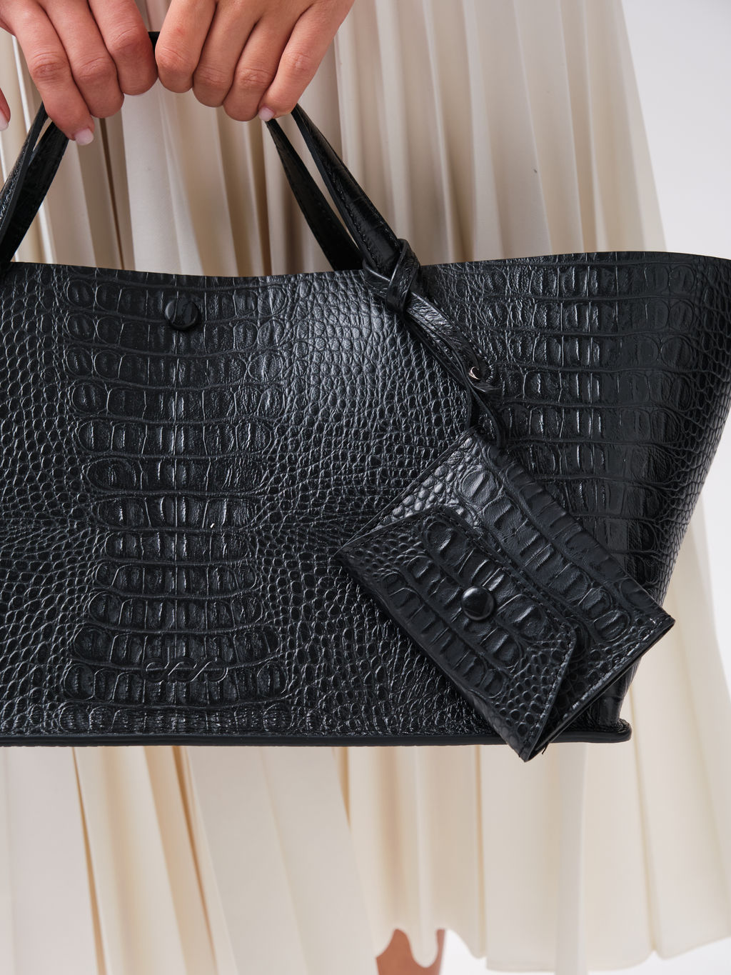 Сумка Dari DBR 31136 черный/крок  фото 4