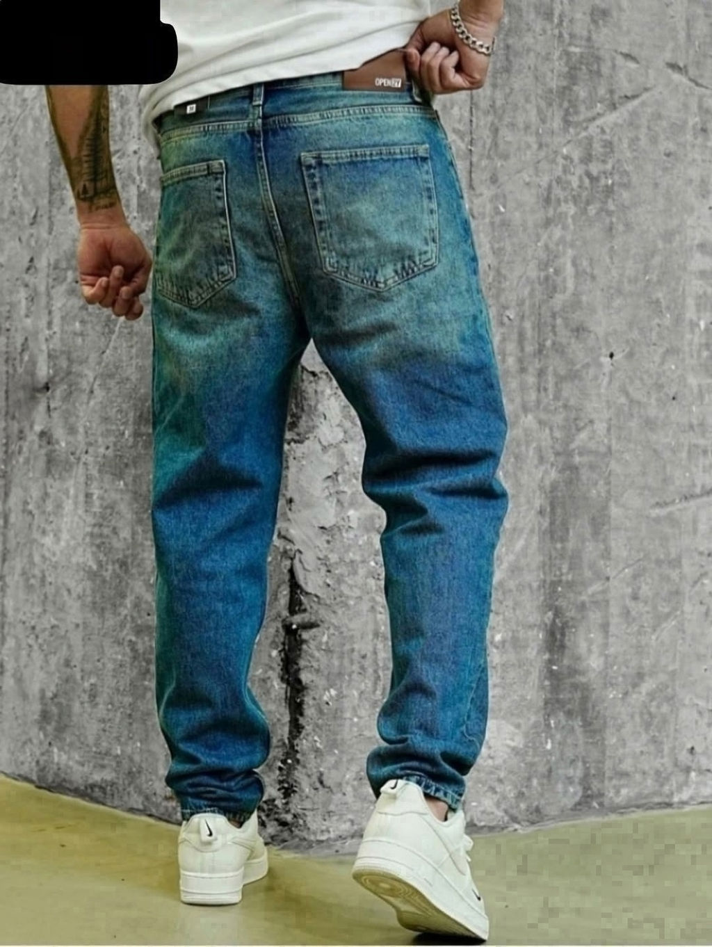 Джинсы бананы мужские