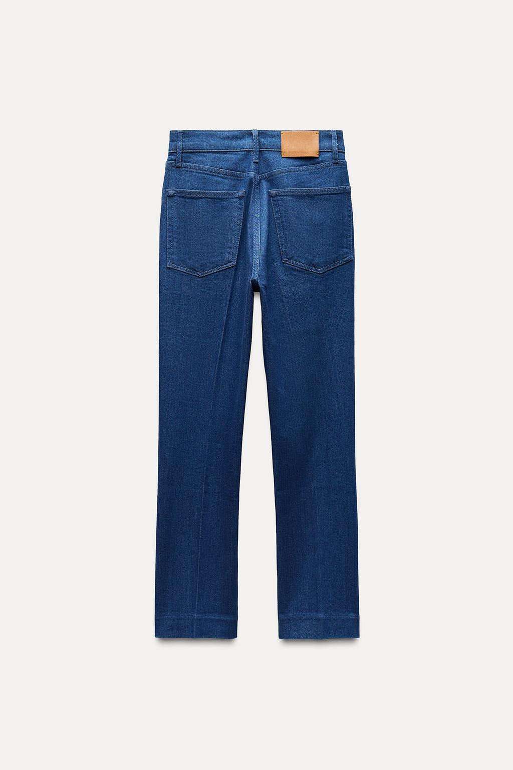 ZW COLLECTION HIGH-WAIST BOOTCUT CROPPED JEANS - Zara фото 22