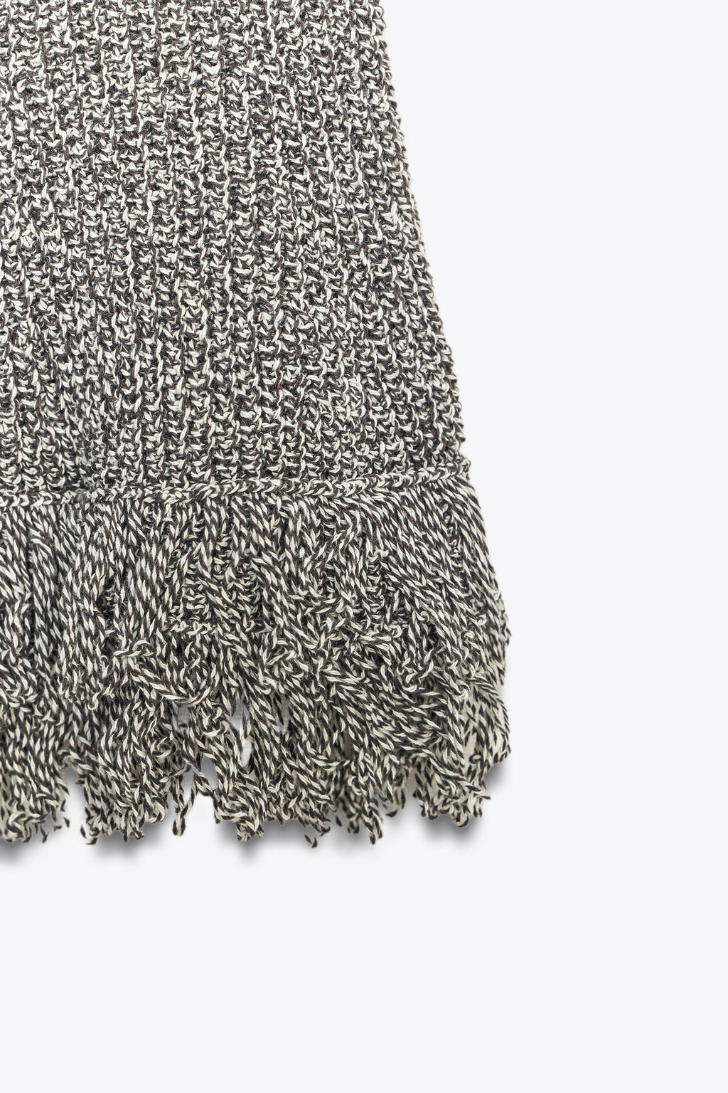 FITTED KNIT TOP WITH FRINGING - Zara фото 6