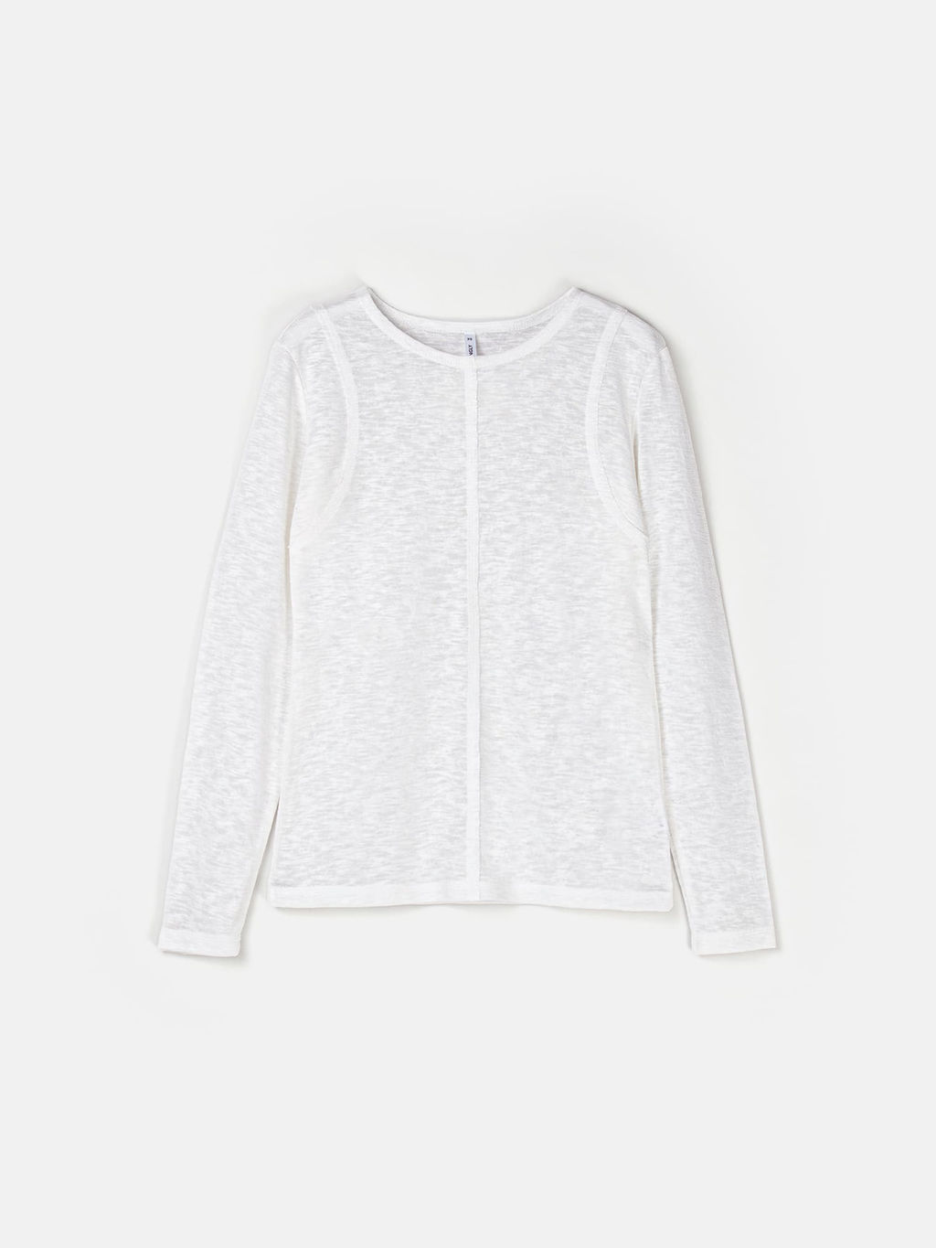 Лонгслив Slim Fit "Белый" женский