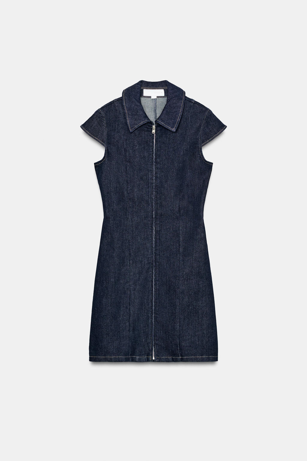 VESTIDO CORTO DENIM TRF / ?ndigo oscuro - Zara фото 5
