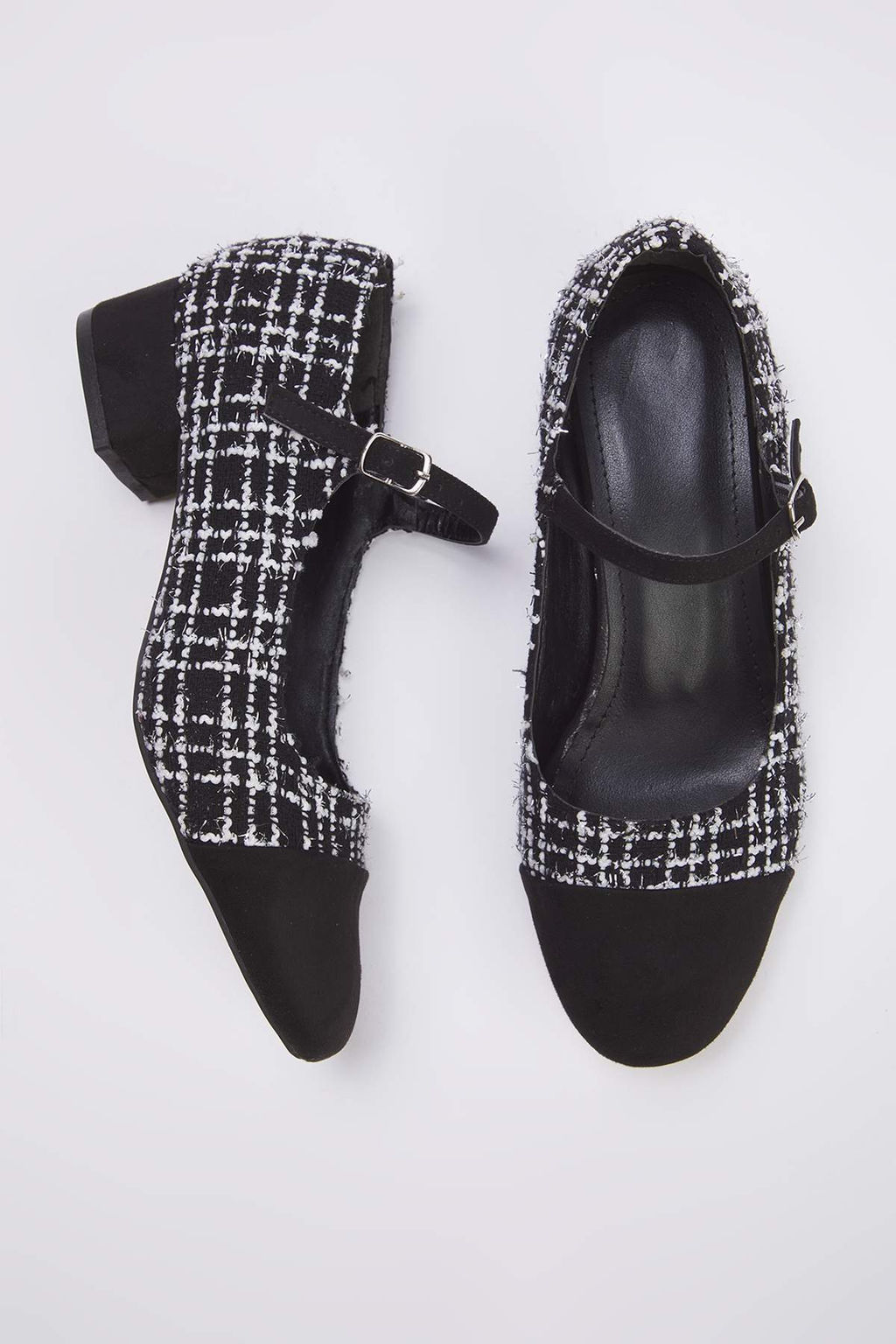 Siyah Tuvit Yuvarlak Burun Mary Jane Kad?n Blok Topuklu Ayakkab? 
TAKAW26TO00004 - Trendyolmilla фото 3