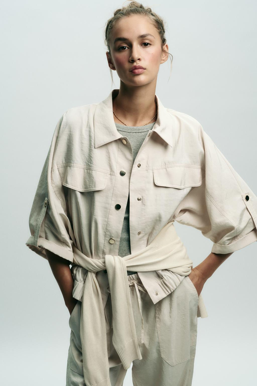 SHORT SLEEVE SAFARI SHIRT - Zara фото 2