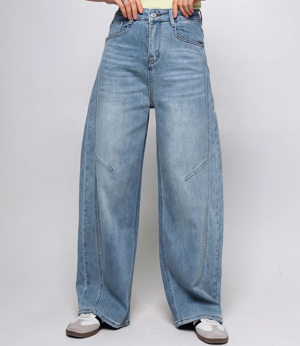 Джинсы #КТ15108, голубой