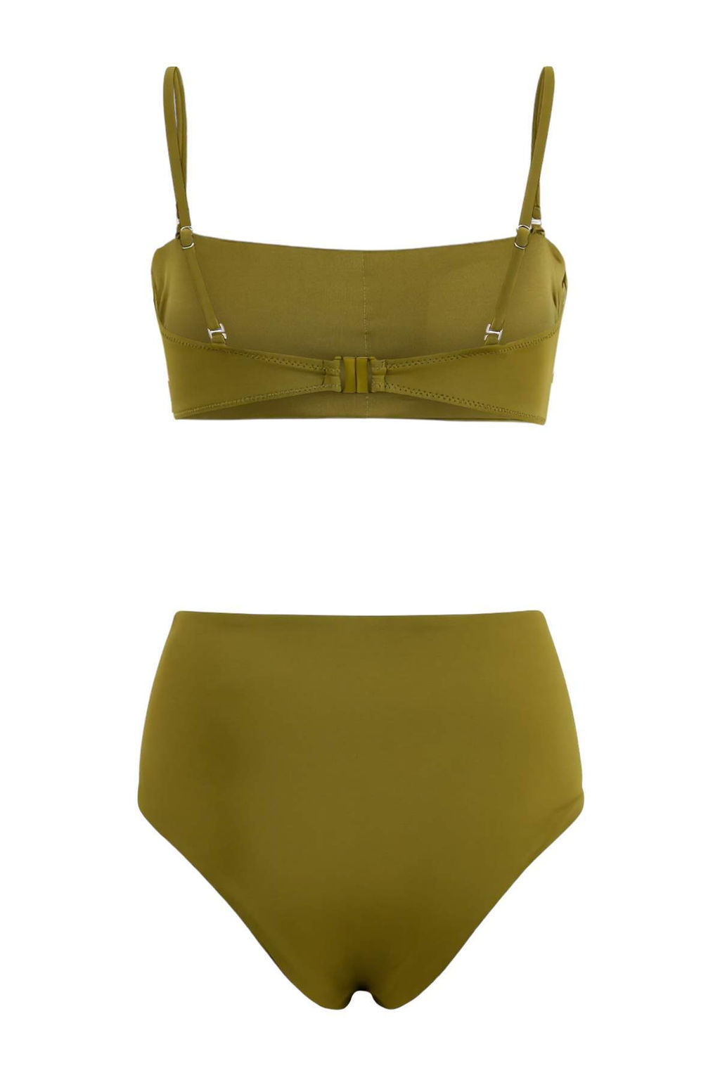 Haki Straplez Kapl? Nak?sl? Yuksek Bel Hipster LYCRA® XTRA LIFE Bikini Tak?m? TBESS26BT00055 - Trendyolmilla фото 2