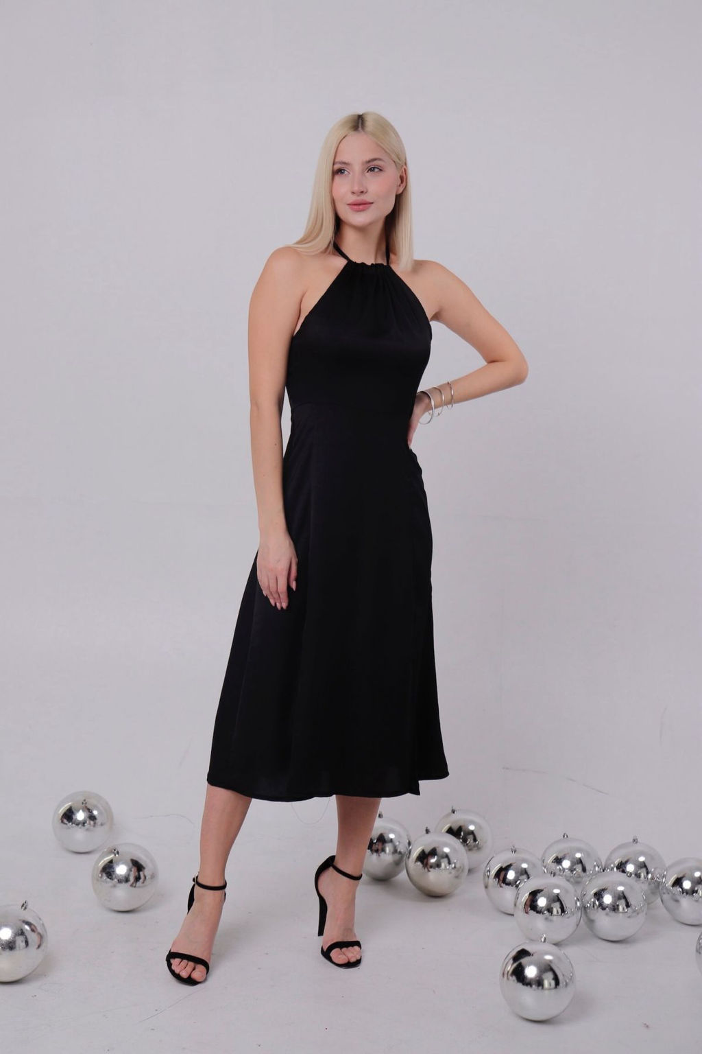 Вечернее платье-американка чёрное - Martichelli фото 9