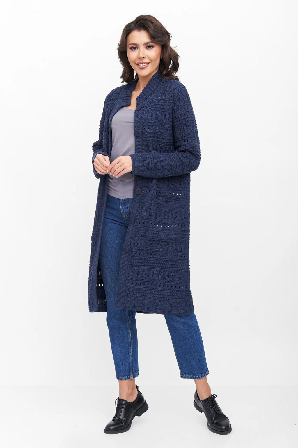 ЗЛАТА Кардиган 351865/джинс