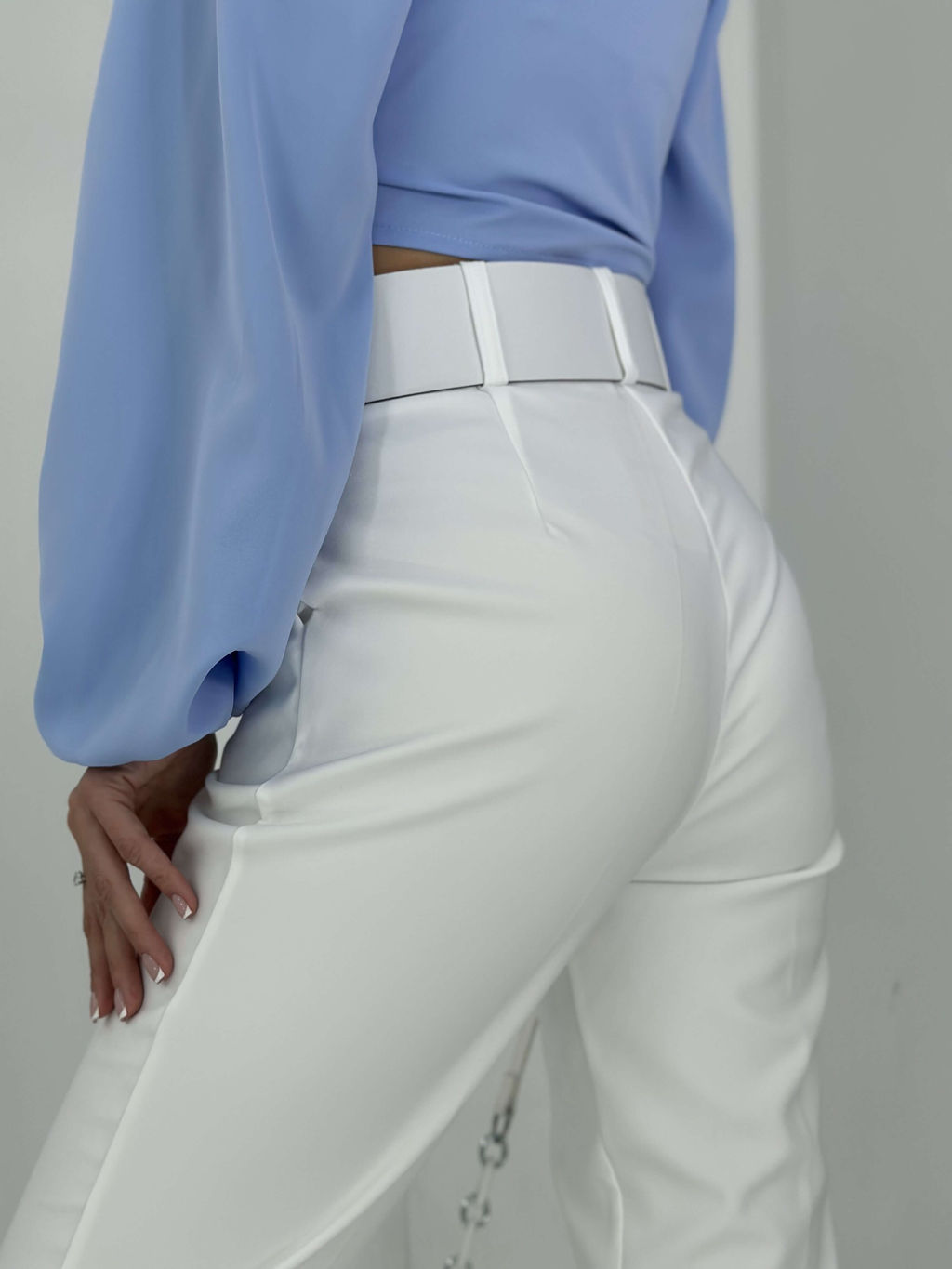 Блузка Эстела (голубой) - Nadi bordo фото 4