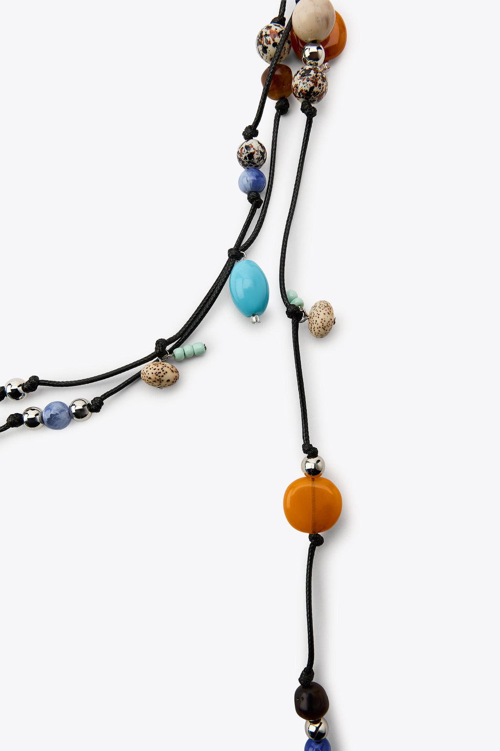 MULTI-WAY BEADED CORD NECKLACE - Zara фото 2