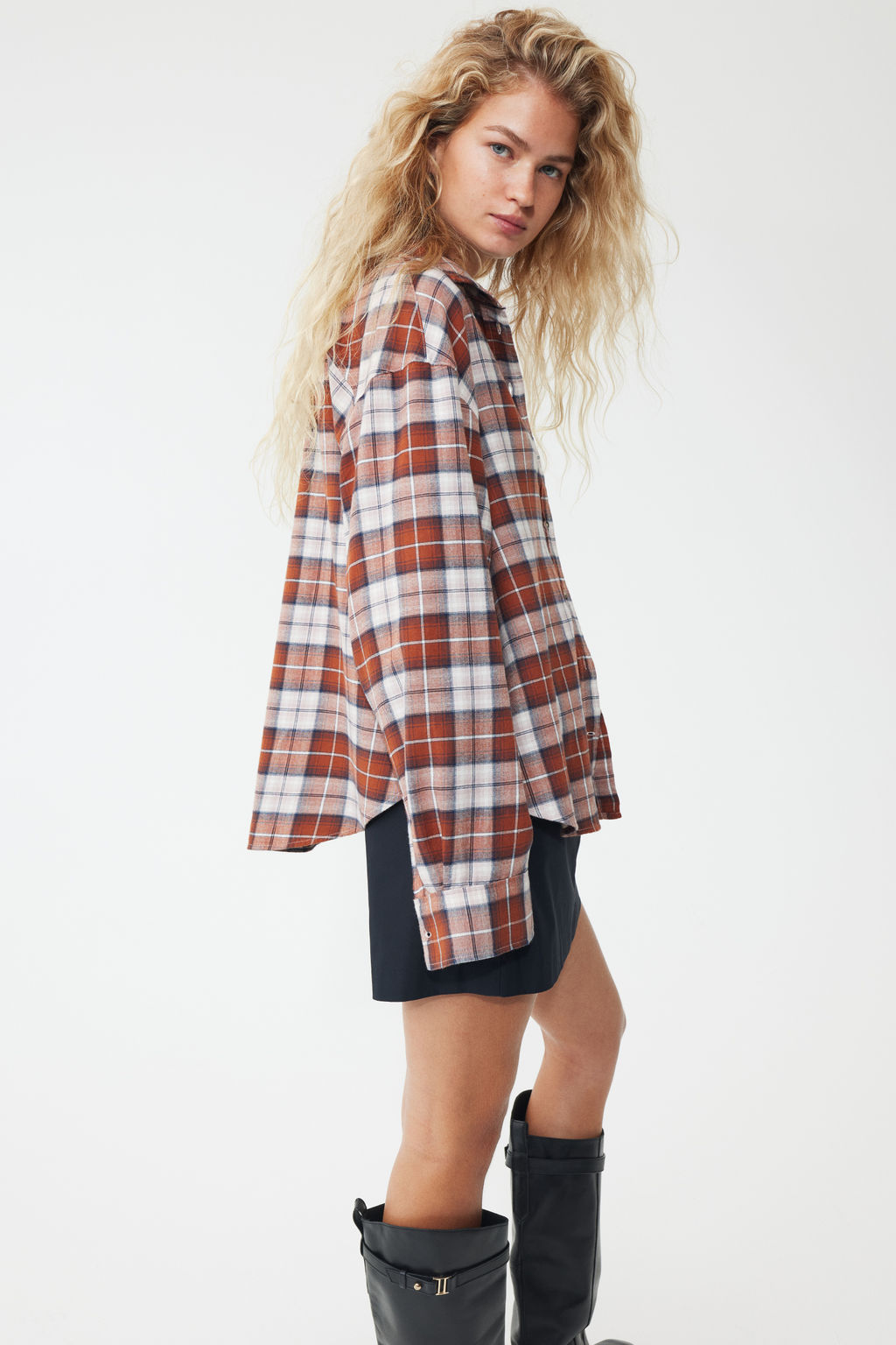 Camisa oversize de algod?n - H&m фото 2