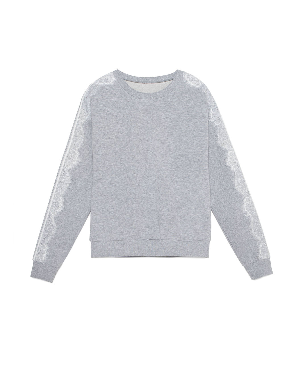 CONTE Хлопковый свитшот с легким мерцанием люрекса LD 1051 shiny grey - Conte elegant фото 4