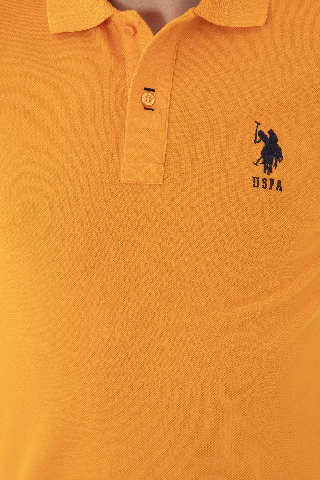 Мужская оранжевая базовая футболка - U.s. polo assn фото 7