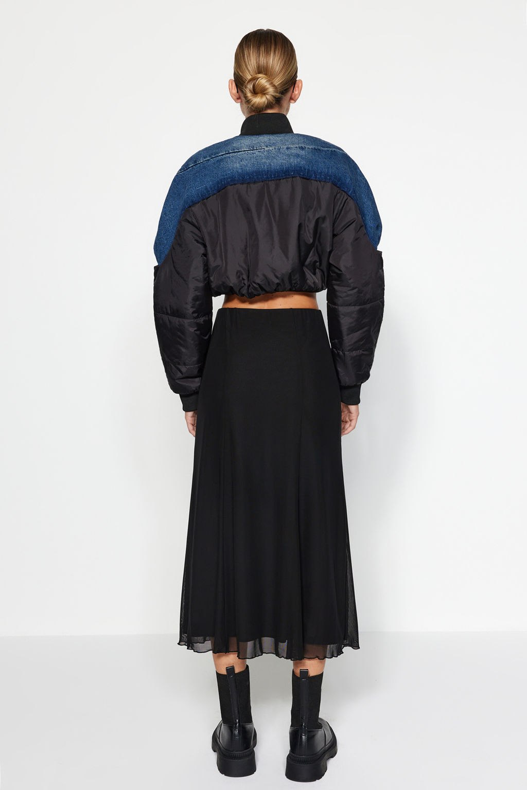 TRENDYOLMILLA Siyah Astarl? Tul Maxi Orme Etek TWOAW24ET00130 фото 5