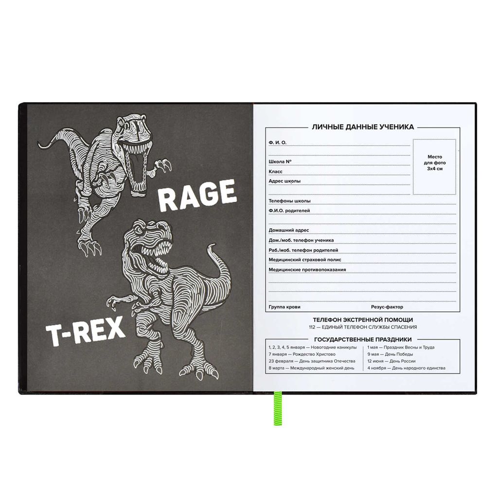 Дневник школьный арт. 58936 / 15 ТИ-РЕКС - Феникс+ фото 6