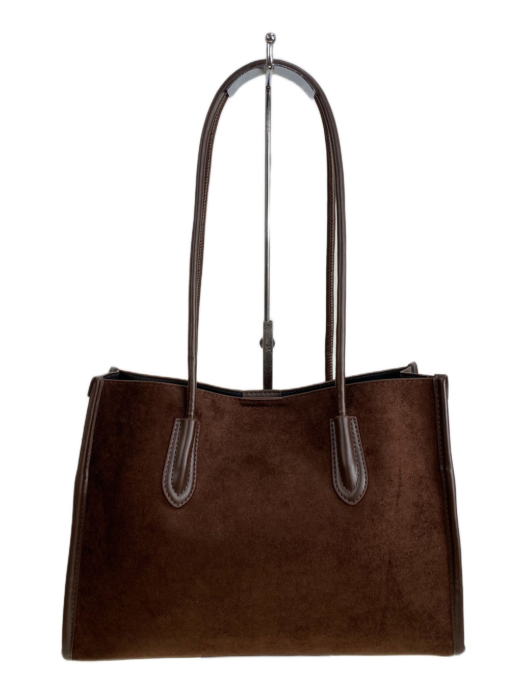 Женская сумка из искусственной замши, цвет кофе - Greta фото 2