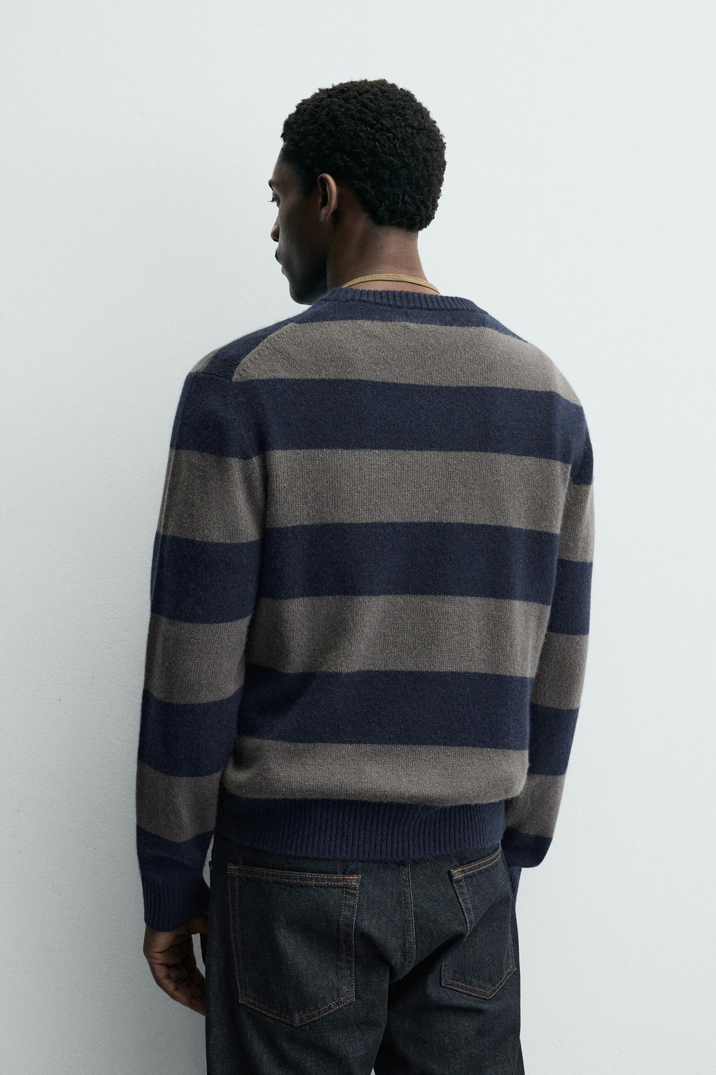 STRIPED CASHMERE JUMPER - Zara фото 3