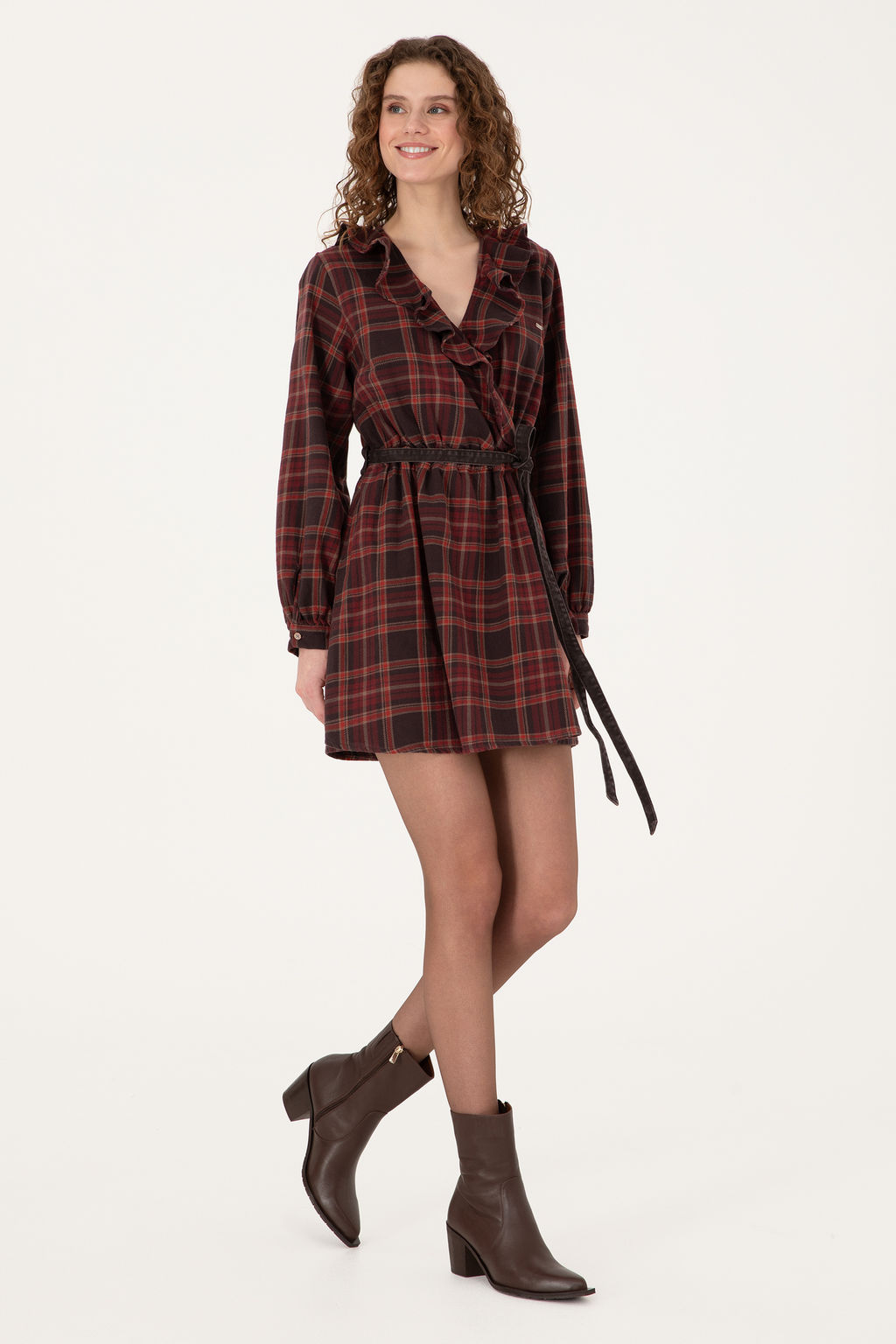 Kad_n Bordo Jean Elbise - U.s. polo assn фото 9