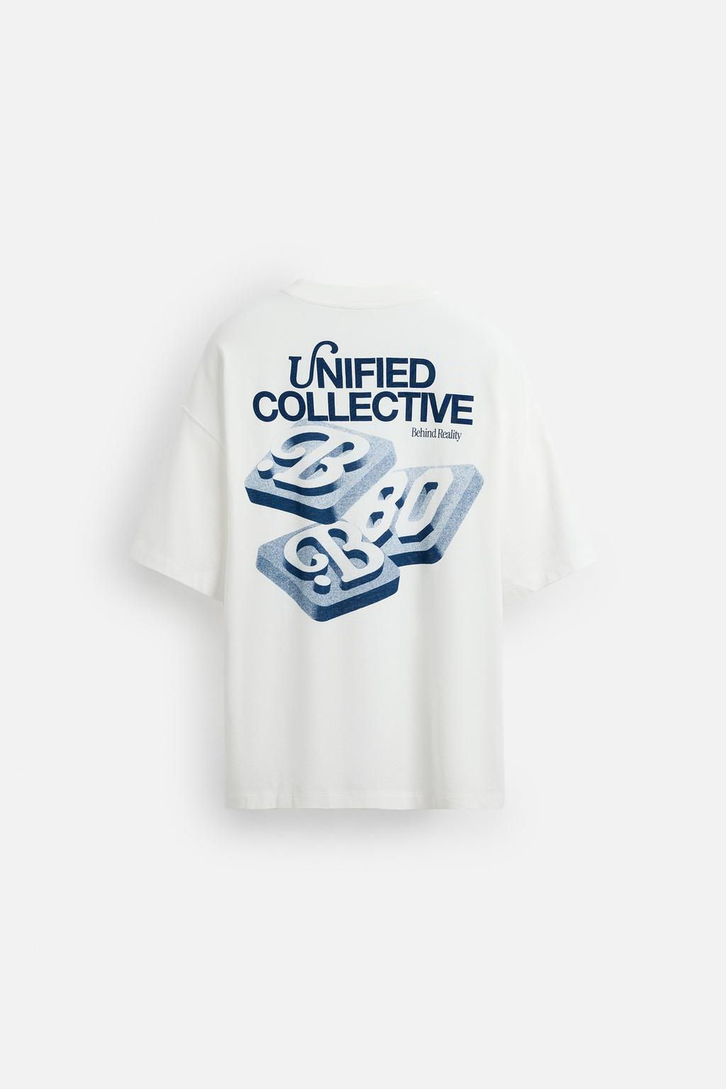 CONTRAST PRINT T-SHIRT - Zara фото 9