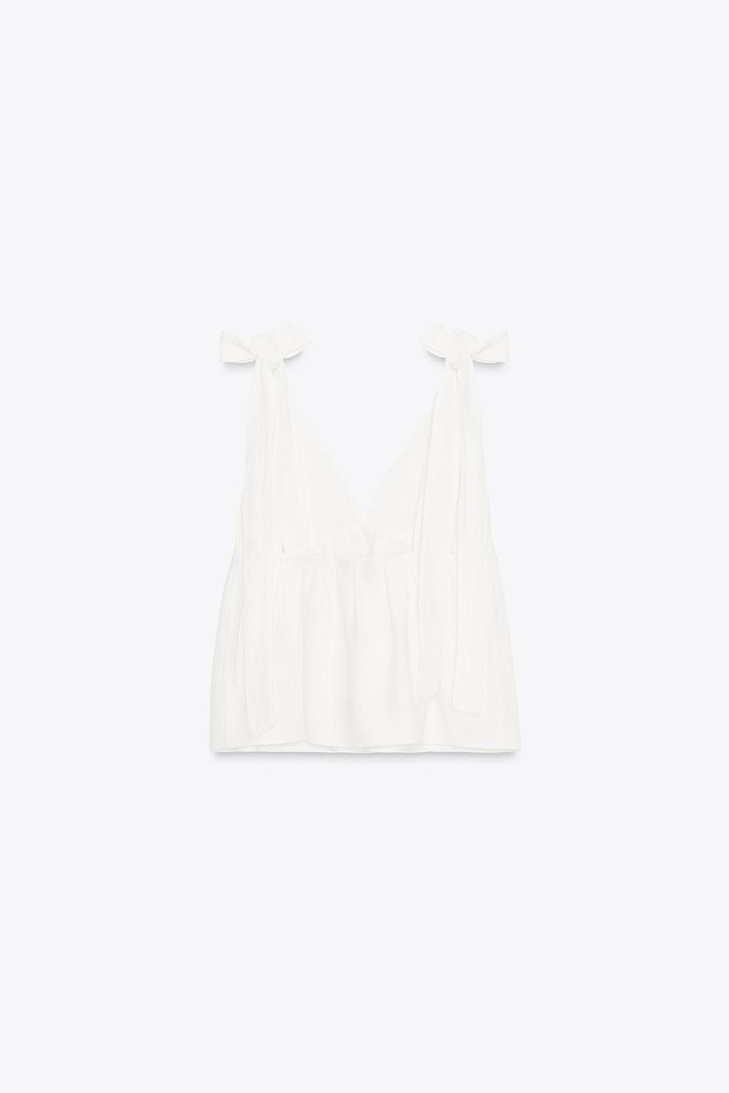 TOP WITH BOWS - Zara фото 7
