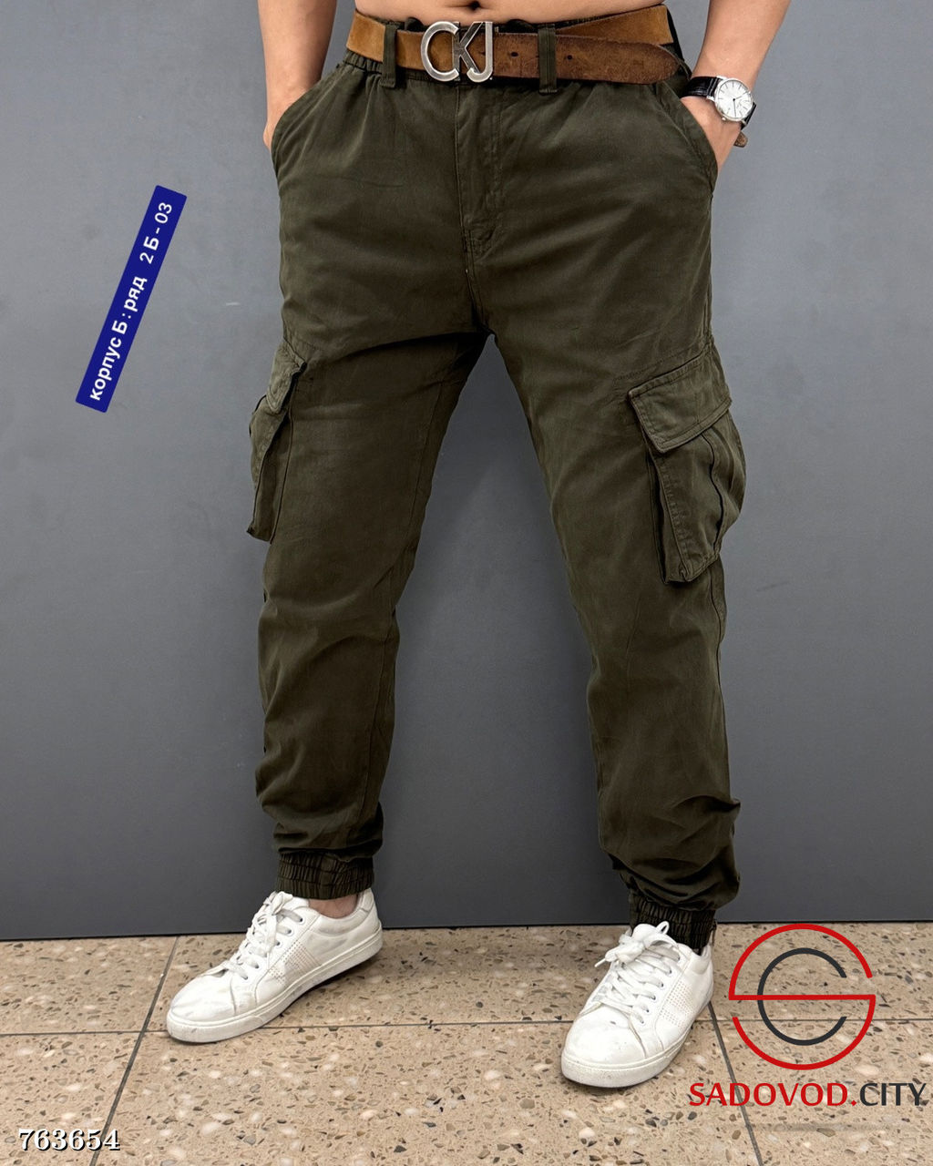 Джинсы мужские с накладными карманами - Bruno фото 8