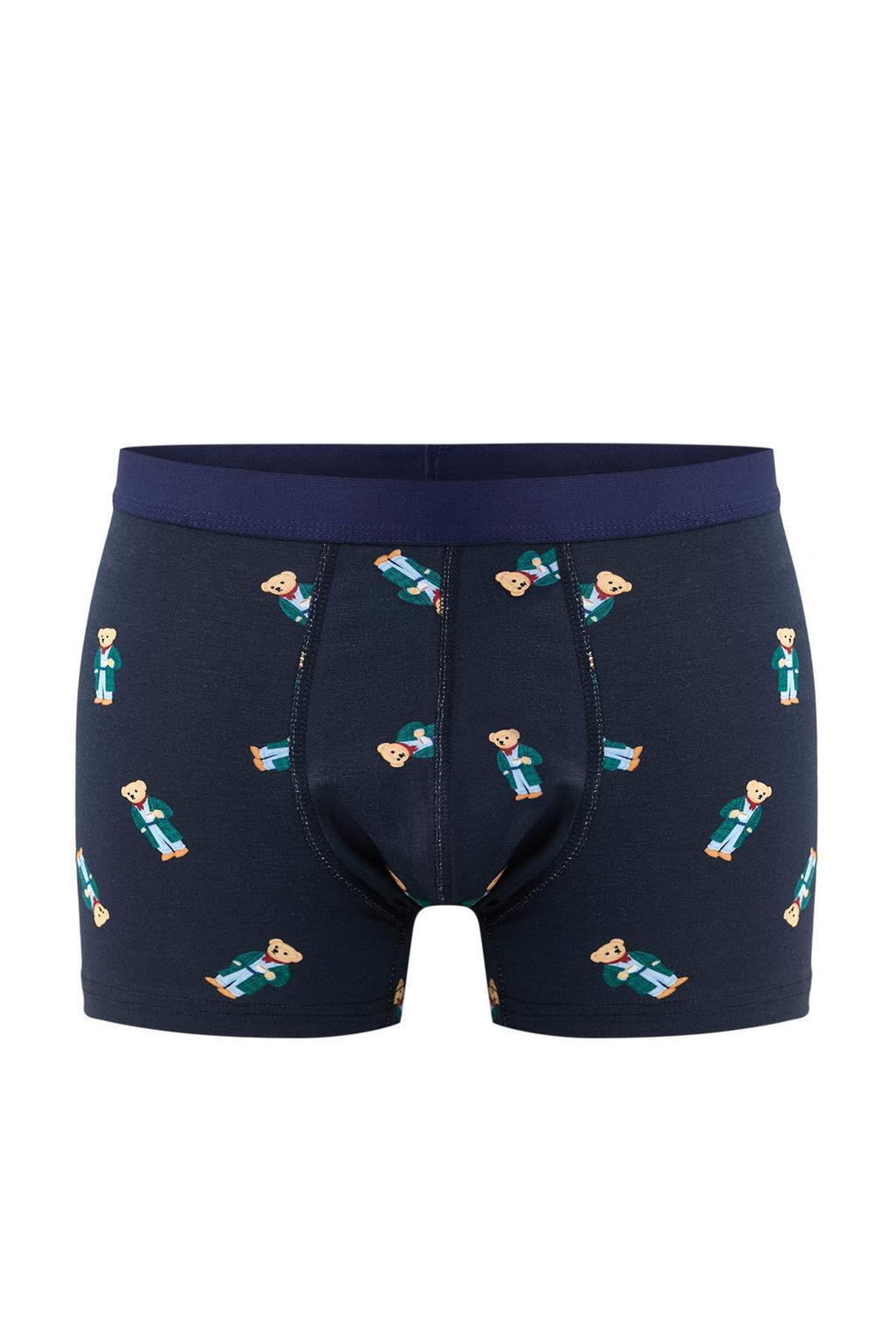 TRENDYOL MAN Cok Renkli 3lu Paket Ay? Bask?l?-Duz Esnek PamukluBoxer TMNSS25BX00008 - Trendyolmilla фото 4