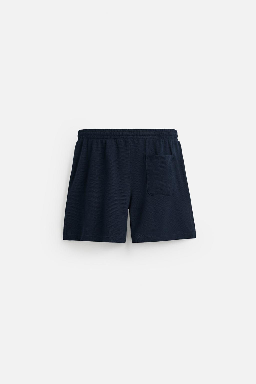 TEXTURED RELAXED FIT BERMUDA SHORTS - Zara фото 7
