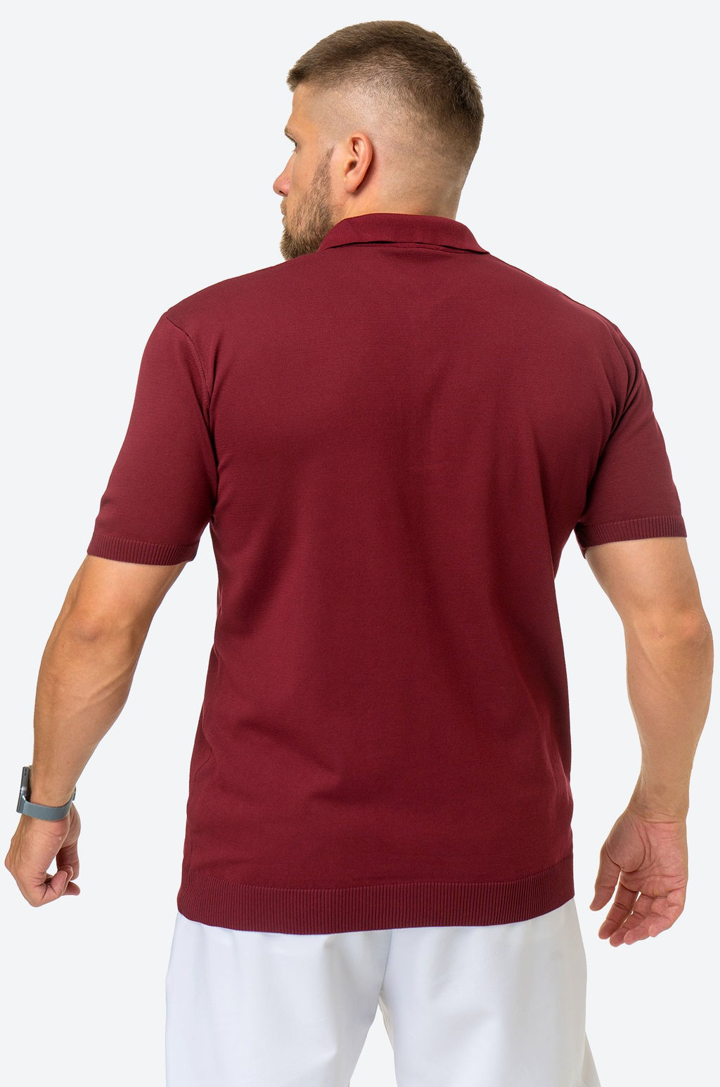 Мужская футболка-поло из вязаного трикотажа Happyfox