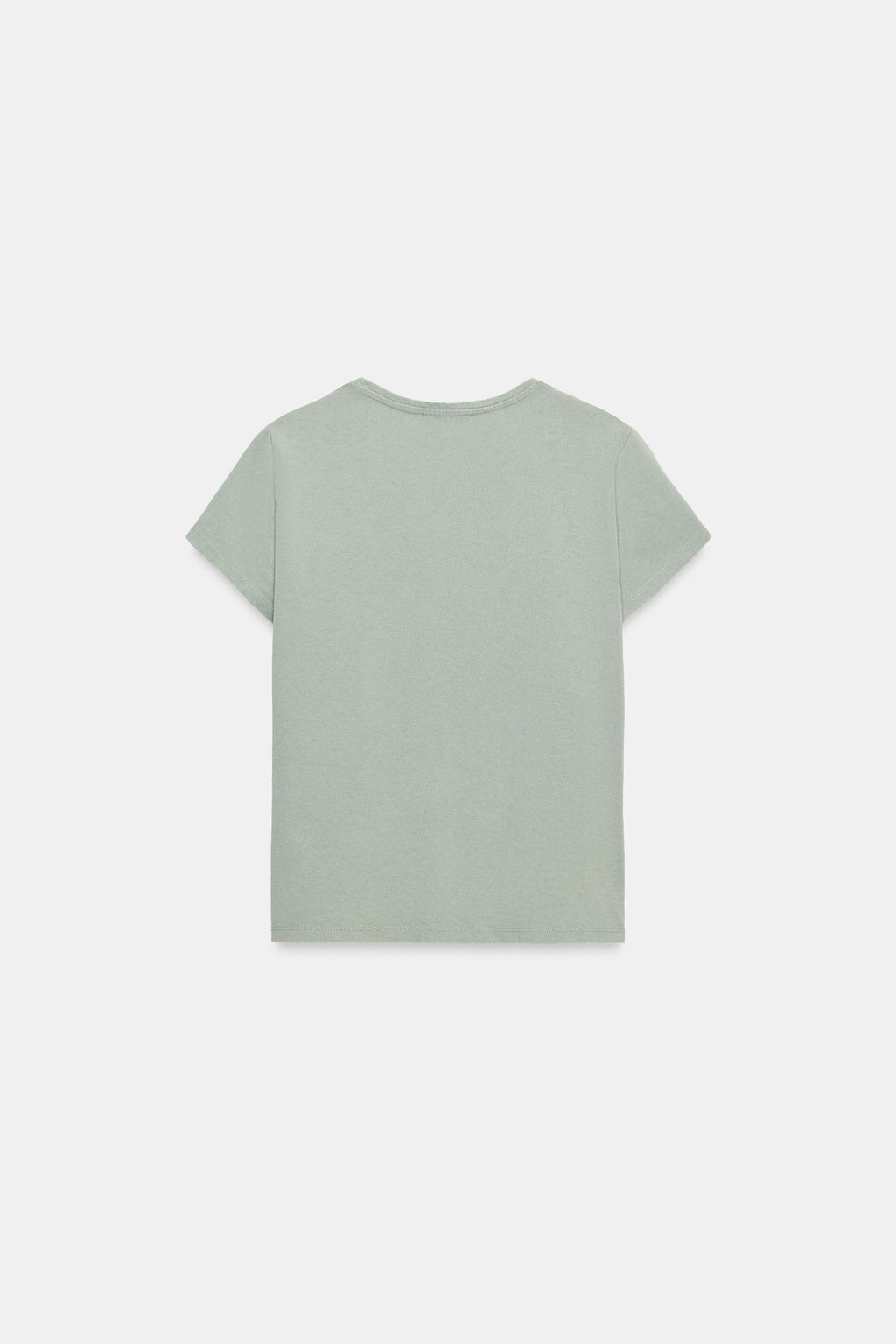 CAMISETA ALGOD?N MANGA CORTA / Azul claro