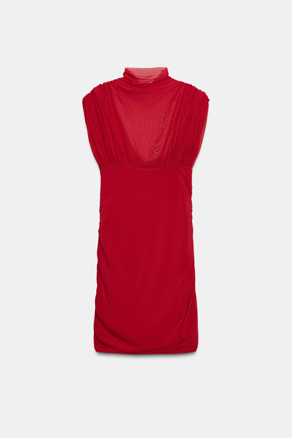 SHORT MESH DRESS WITH MATCHING DETAIL - Zara фото 7