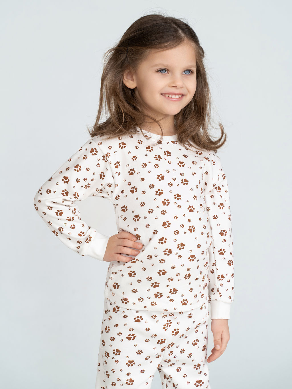 Пижама детская молочнаяжирафы