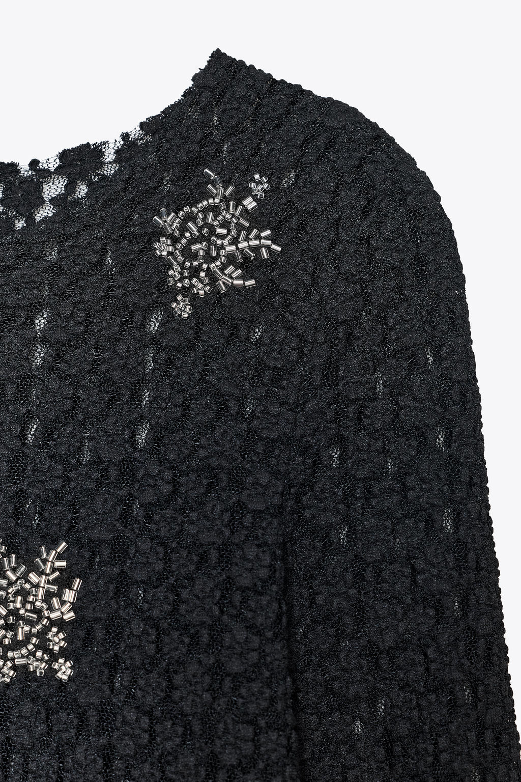 BEADED LACE TOP