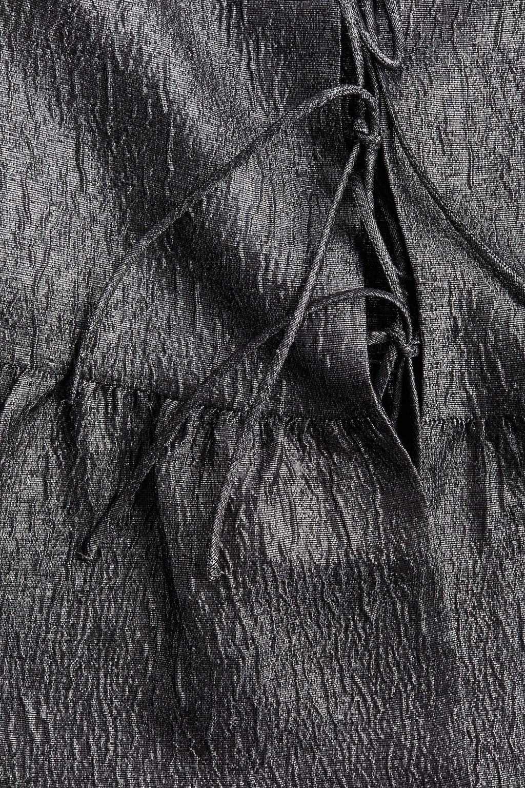 Blusa en tejido jacquard con lazadas - H&m фото 5