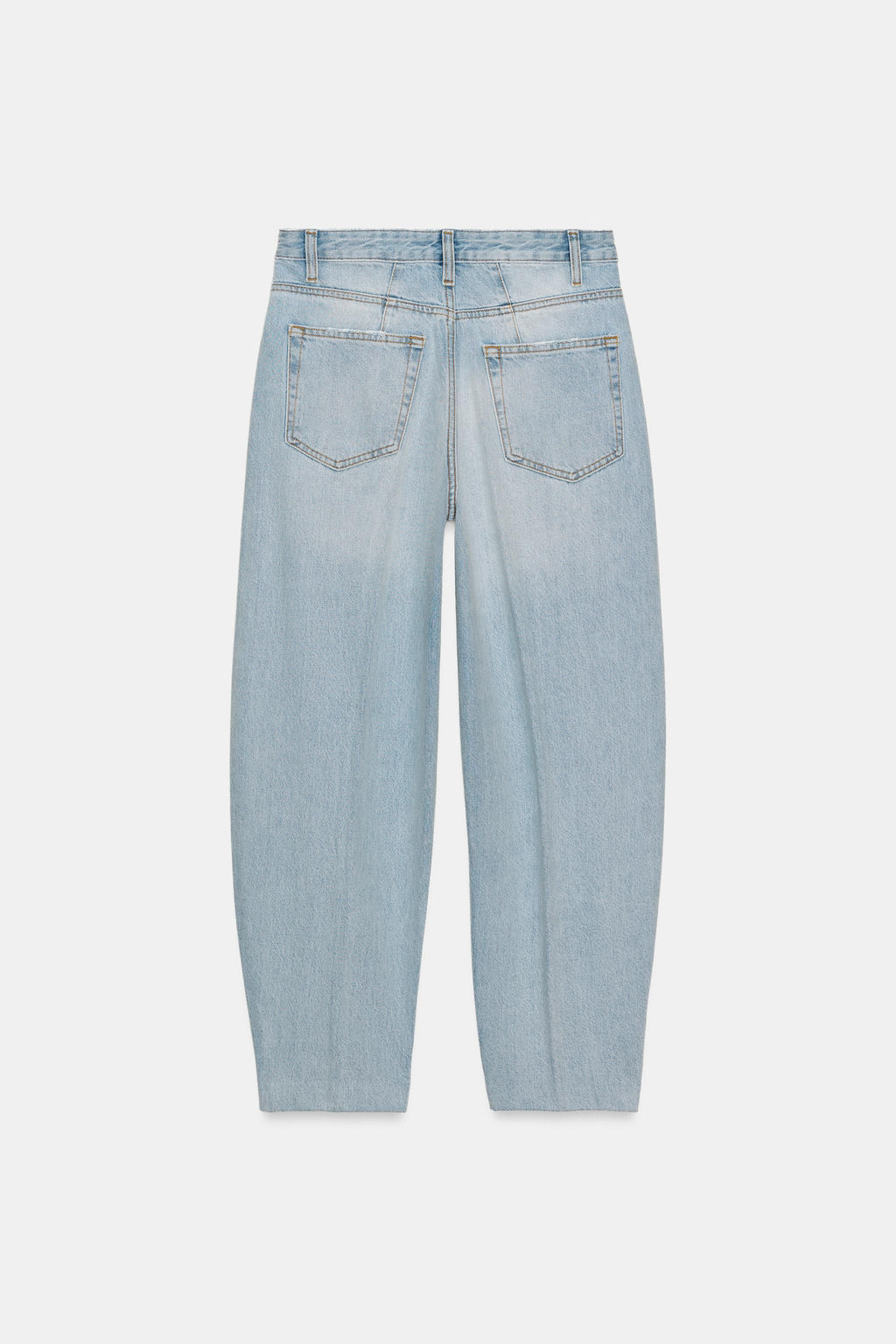 JEANS ZW COLLECTION BARREL TIRO ALTO / Azul claro - Zara фото 6