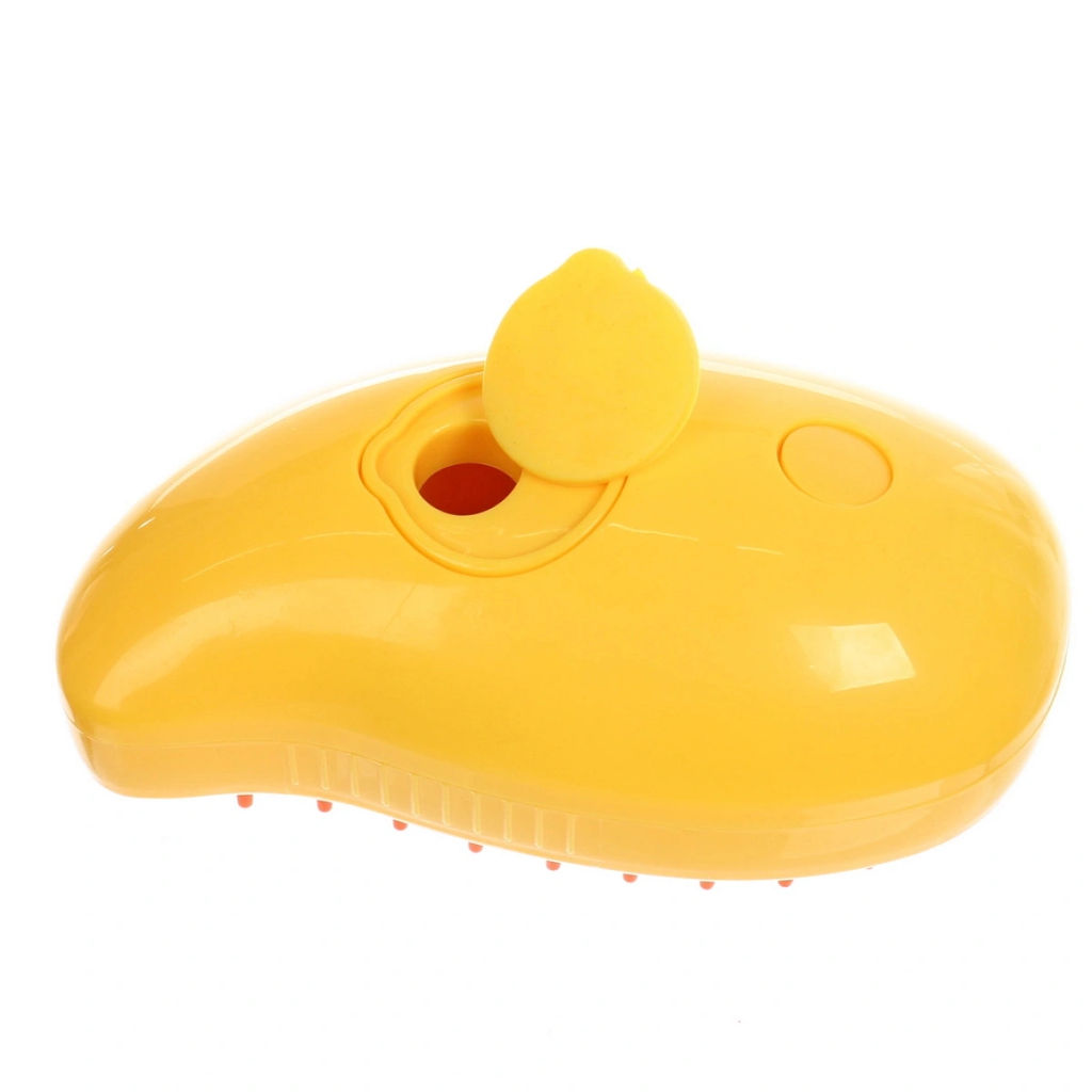 Паровая щетка с массажным эффектом "МОЙ БРО", цвет желтый, USB - зарядка, 6,5*11см (коробка Ultramarine)