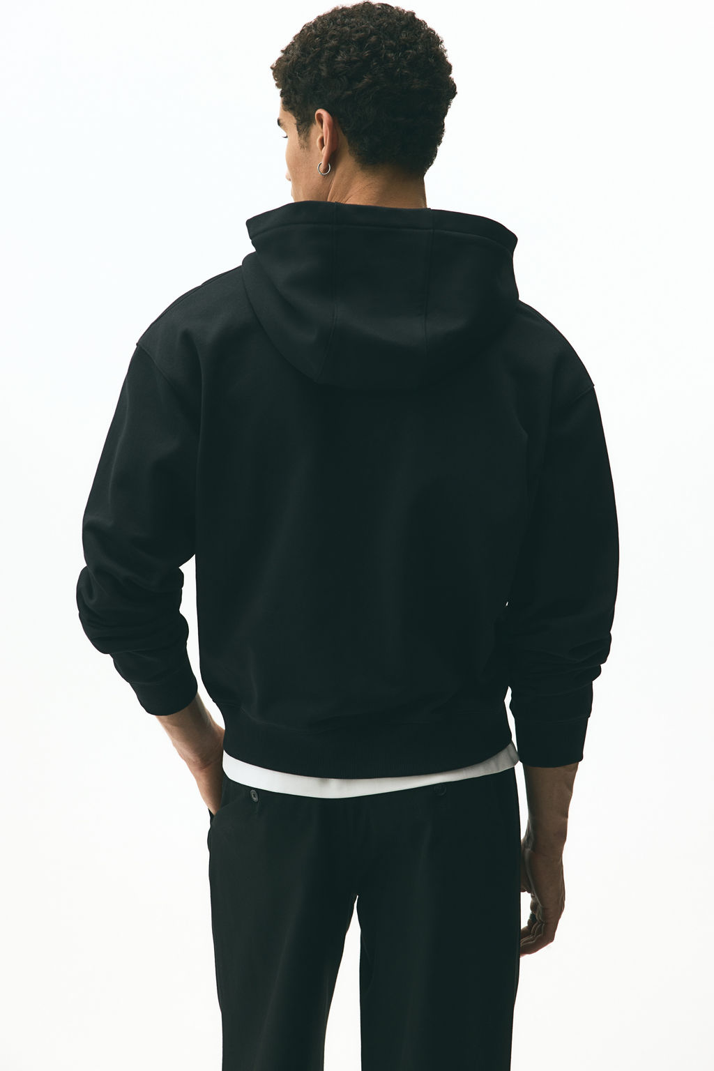 Chaqueta sudadera boxy con cremallera Loose Fit - H&m фото 10
