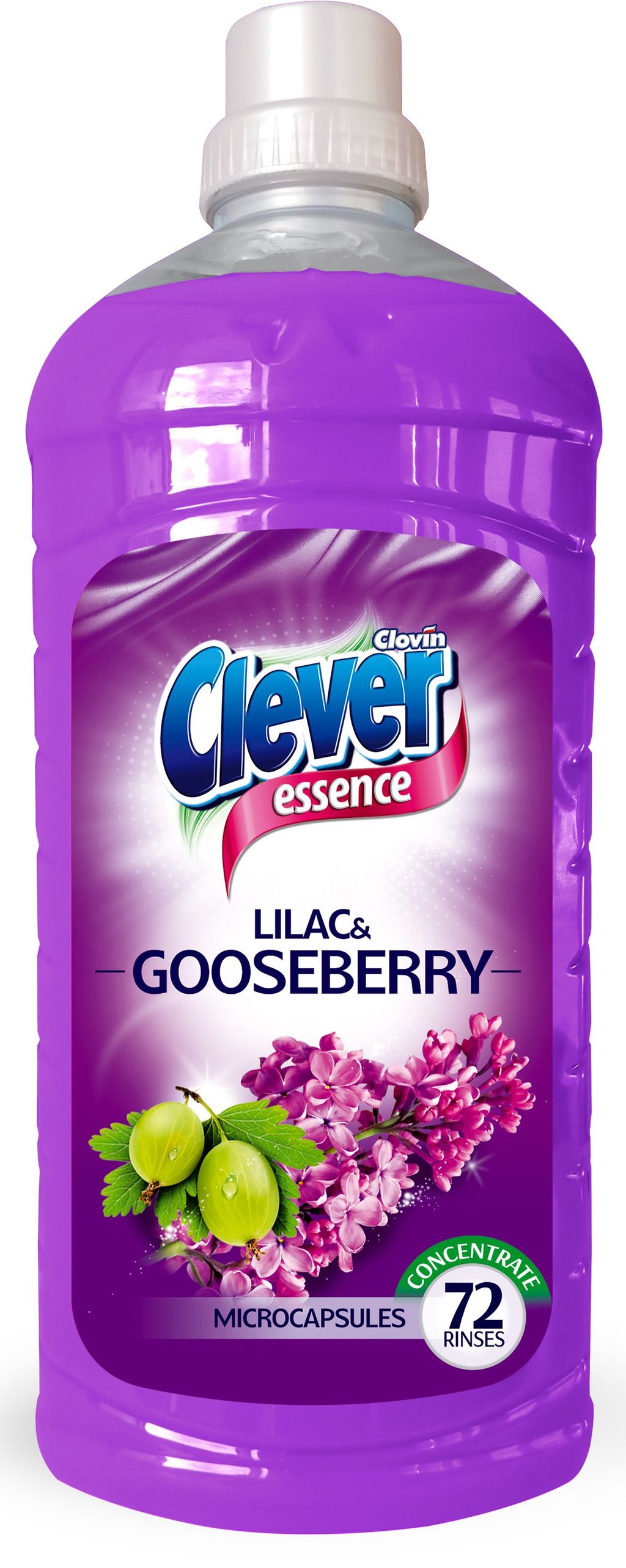 Скидка 11% Концентрат для полоскания белья Clever Essenсe Lilac&Gooseberry (Сирень и крыжовник) 1,8 л